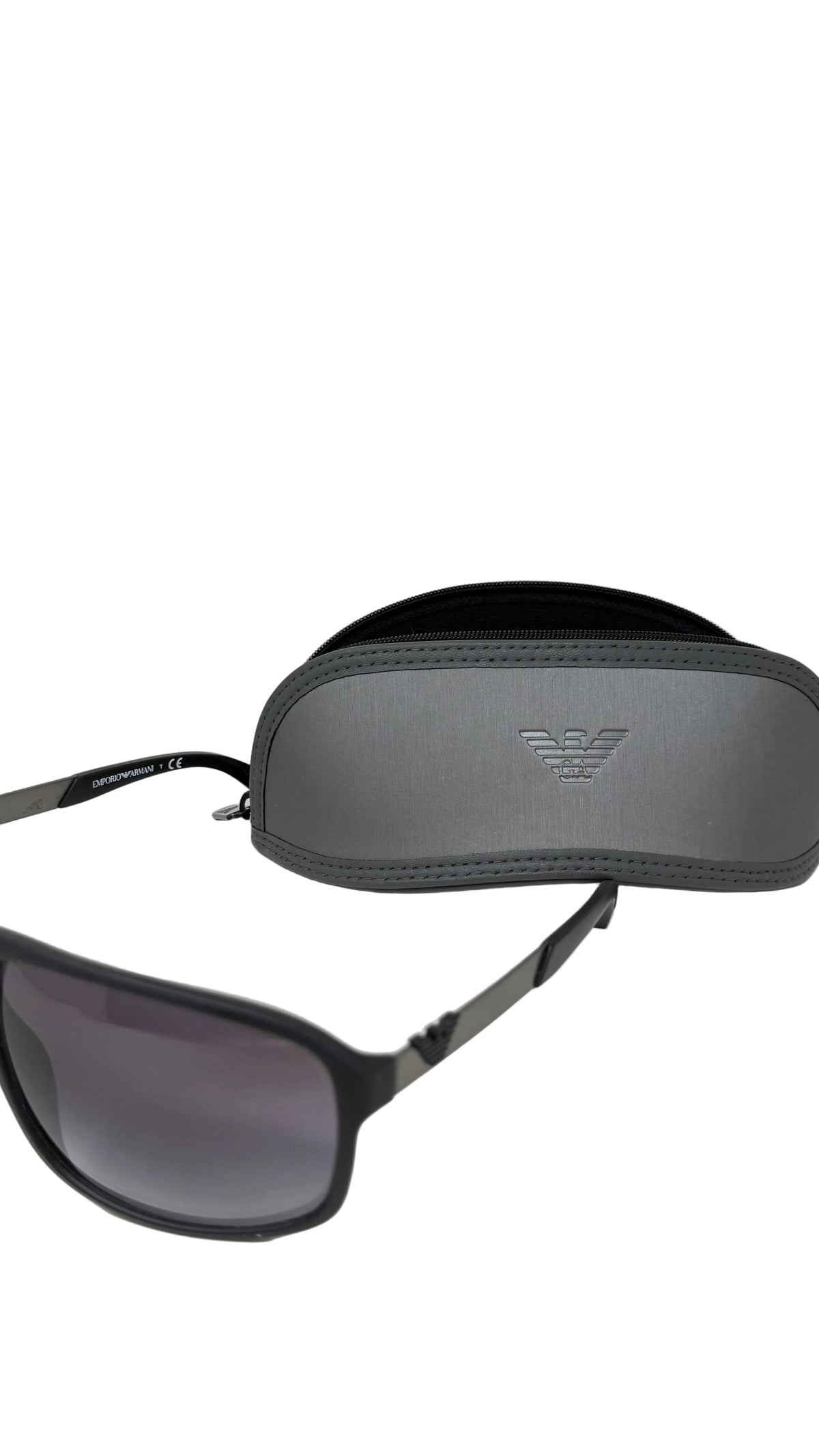 Emporio Armani PRE OWNED EA4029 Navigator Sunglasses Black