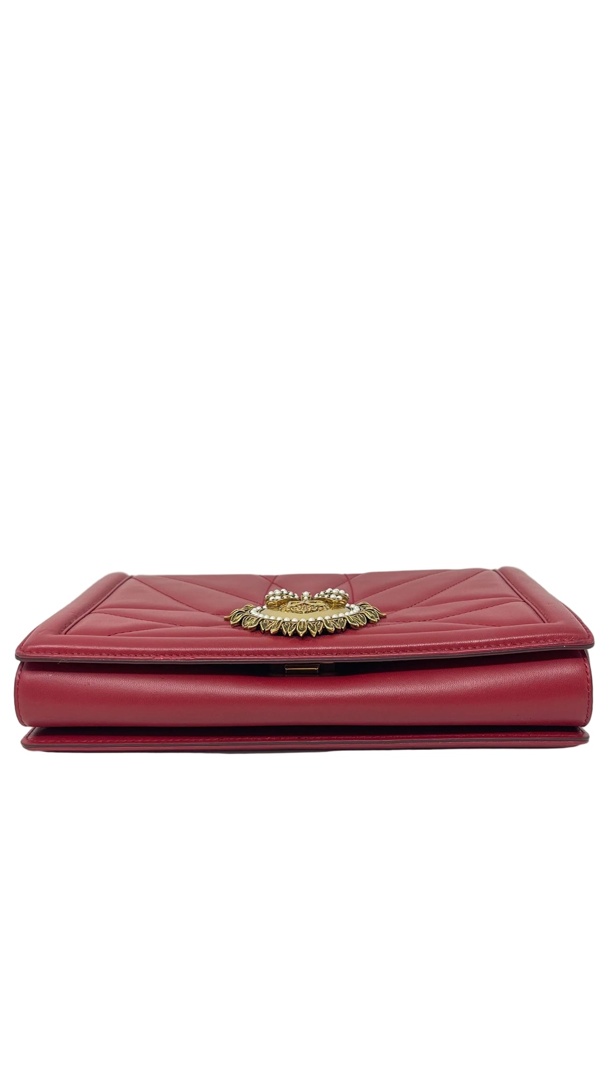 Dolce & Gabbana PRE OWNED Devotion Medium Shoulder Bag Red