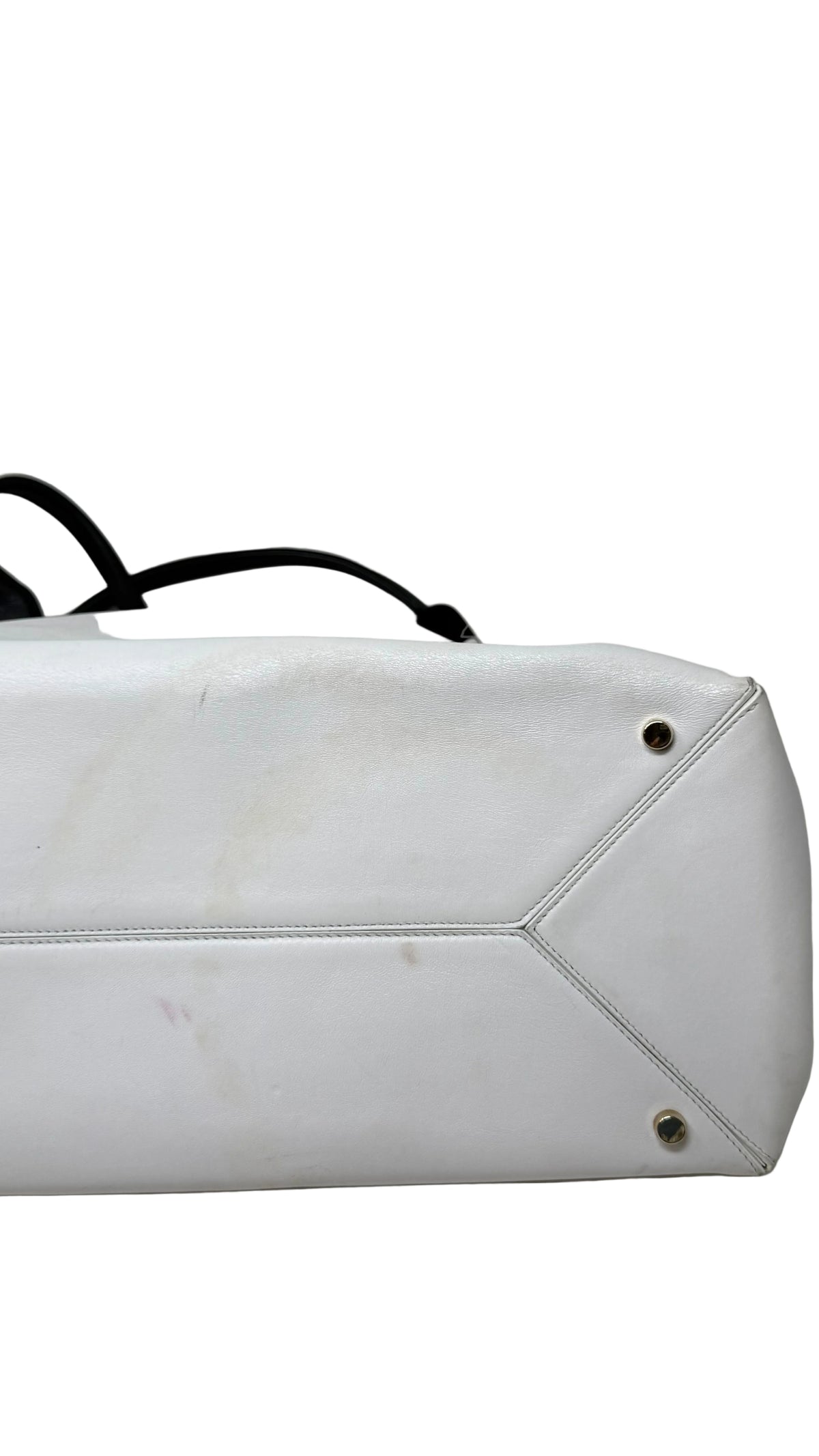 Lanvin PRE OWNED Bicolor Tote Bag White & Black