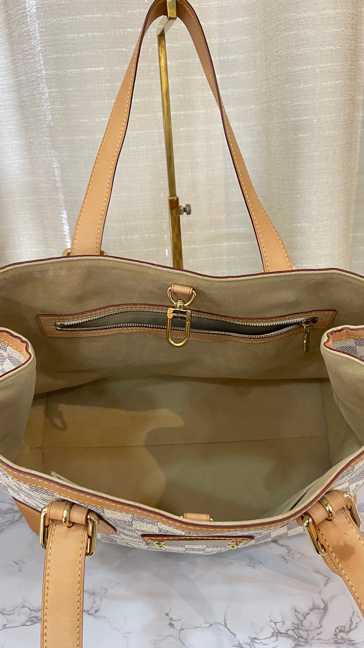 Louis Vuitton PREOWNED Hampstead GM Damier Azur Canvas