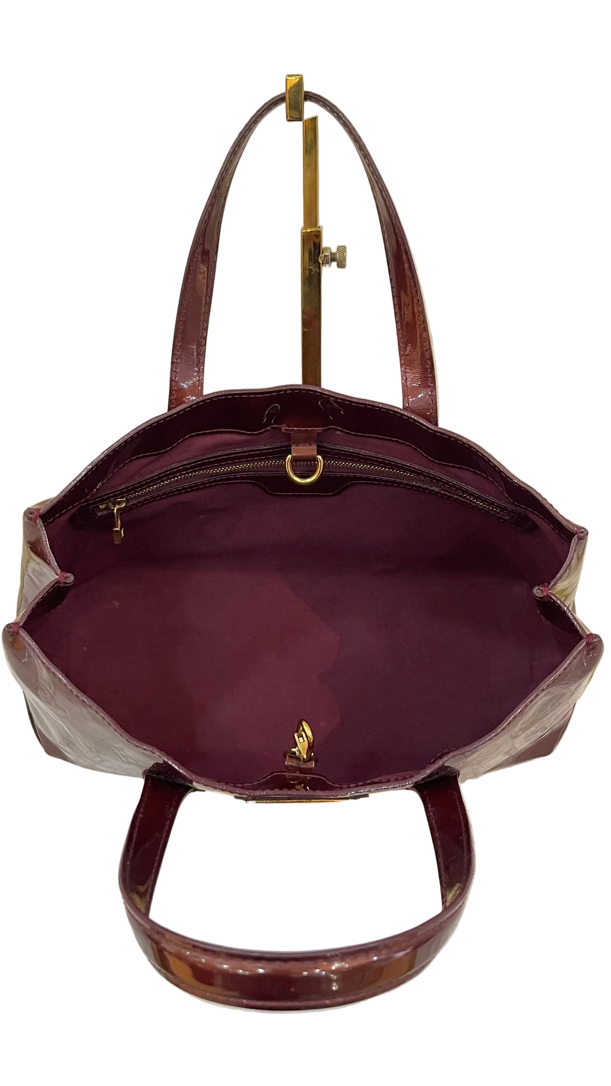 Louis Vuitton PRE OWNED Vernis Wilshire MM Amarant Tote