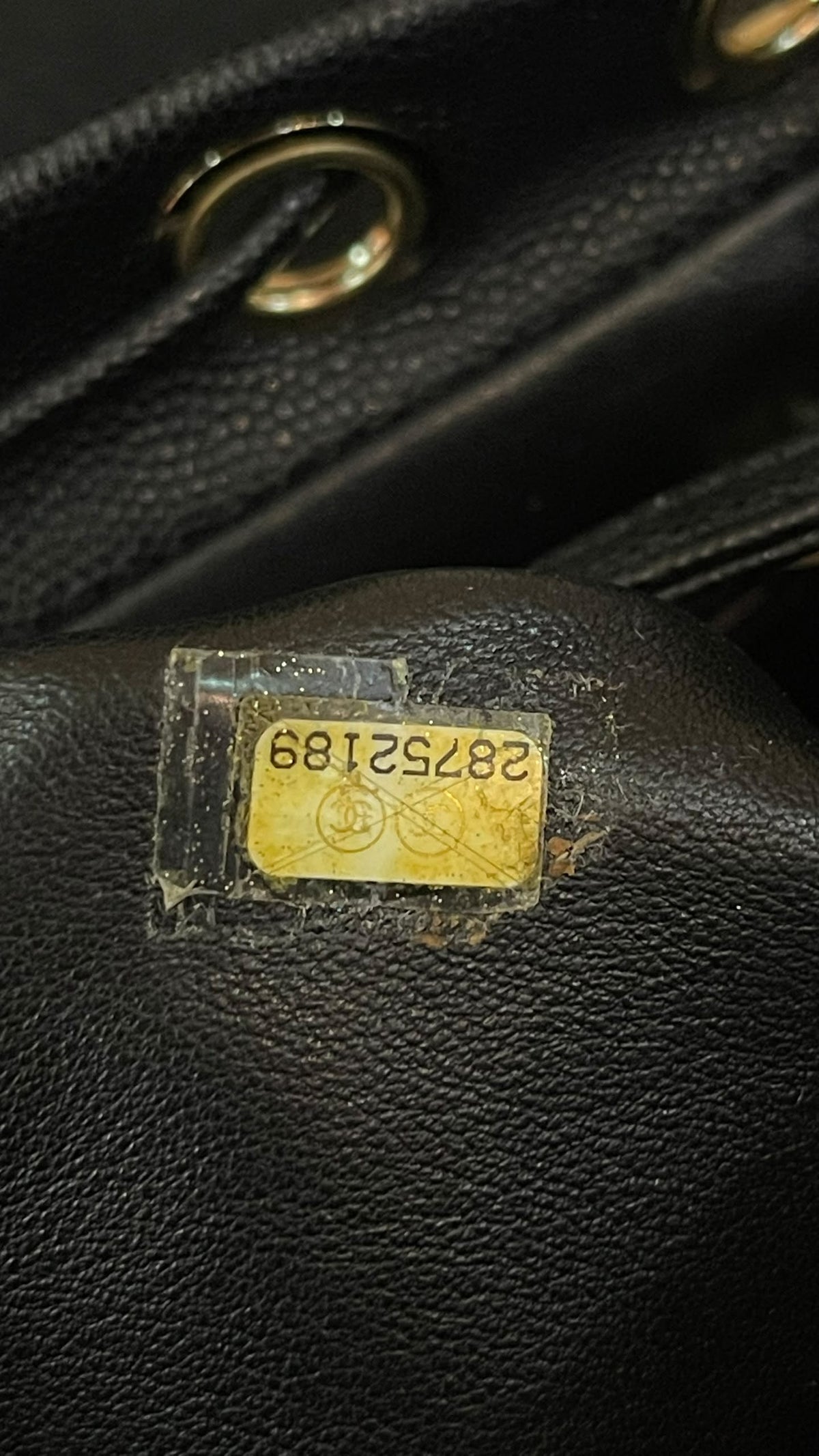 Chanel PRE OWNED Backpack Filigree Caviar