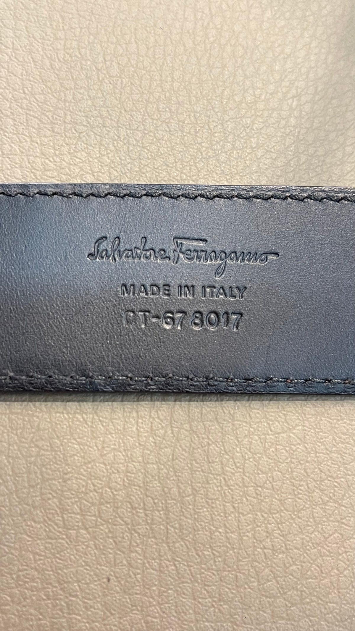 Salvatore Ferragamo Double Gancini Reversible Belt — Suede Brown / Black