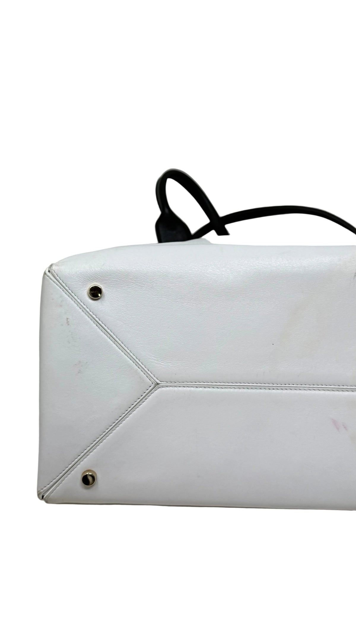 Lanvin PRE OWNED Bicolor Tote Bag White & Black