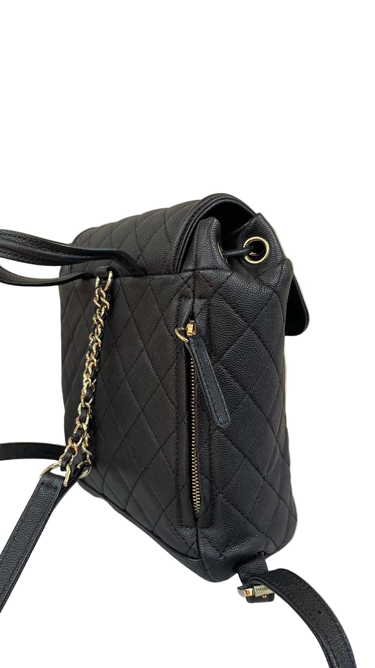Chanel PRE OWNED Backpack Filigree Caviar