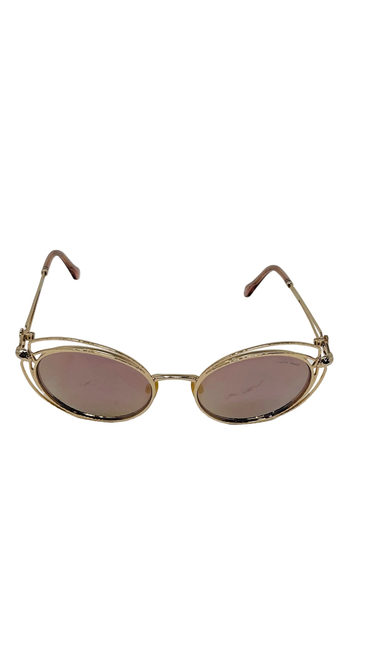 Roberto Cavalli Sunglasses Round Gold Filigree PREOWNED