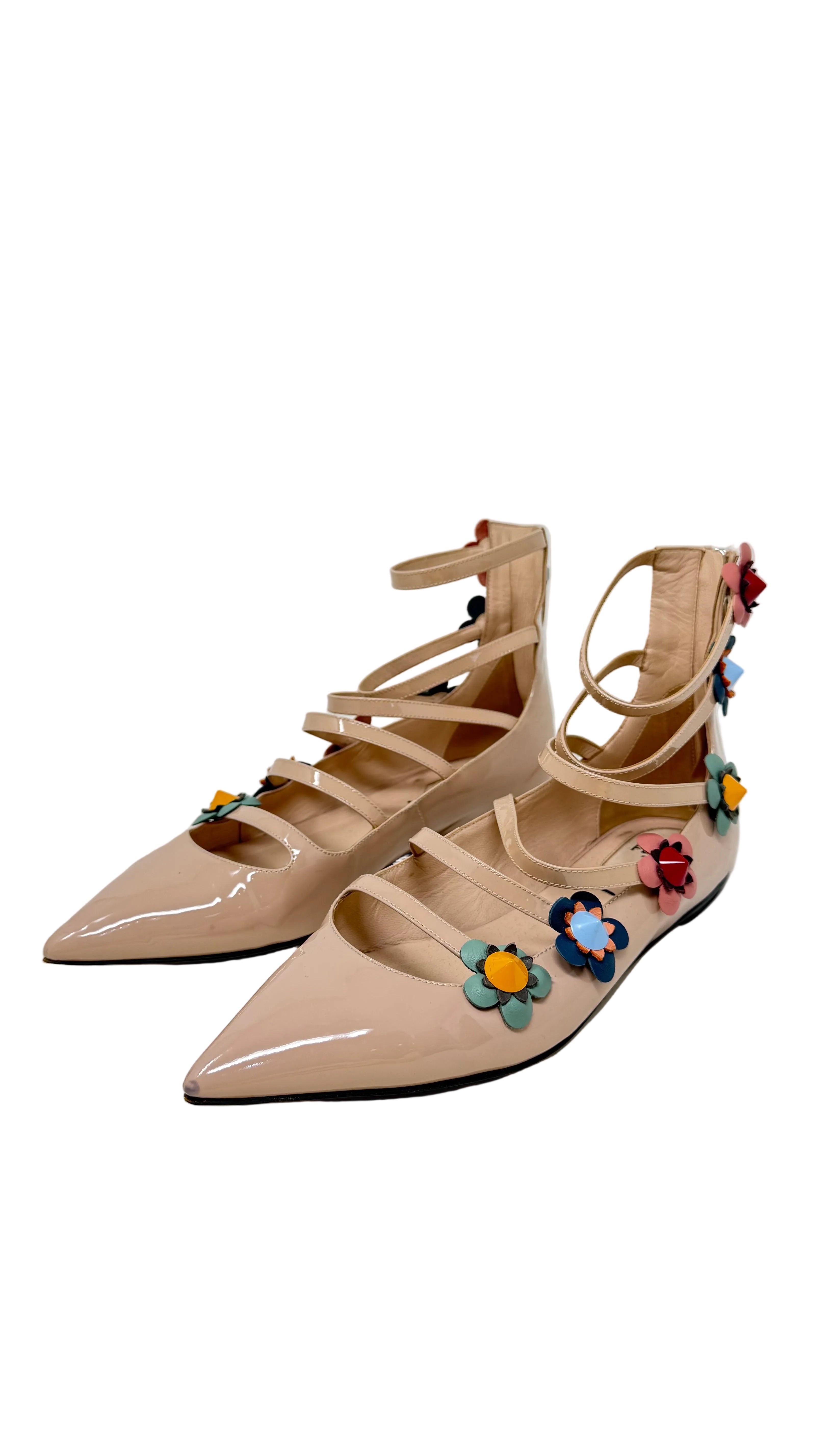 Fendi Flats Flowers