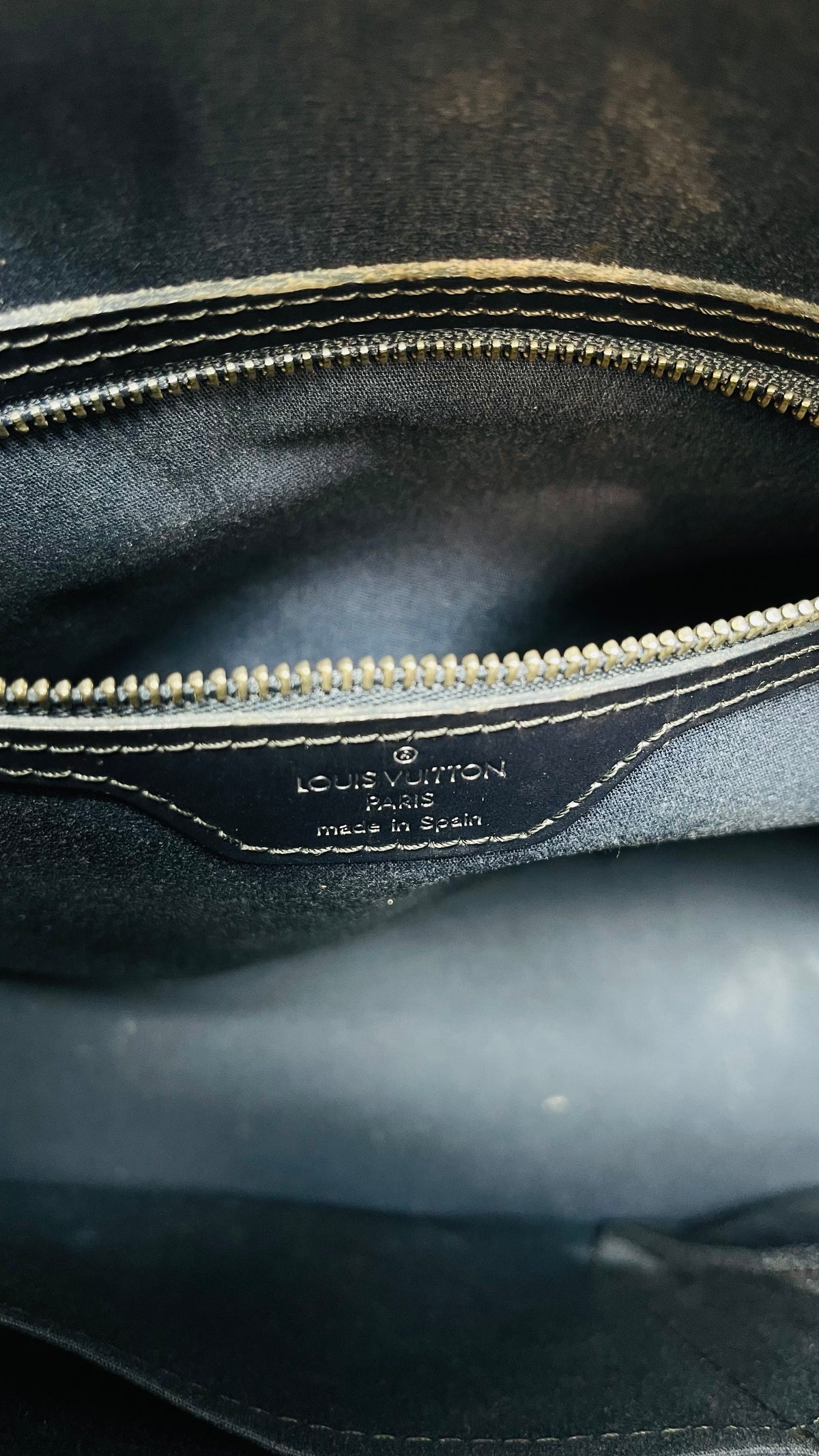 Louis Vuitton Gray/Blue Matte Stockton Tote Bag año 2002