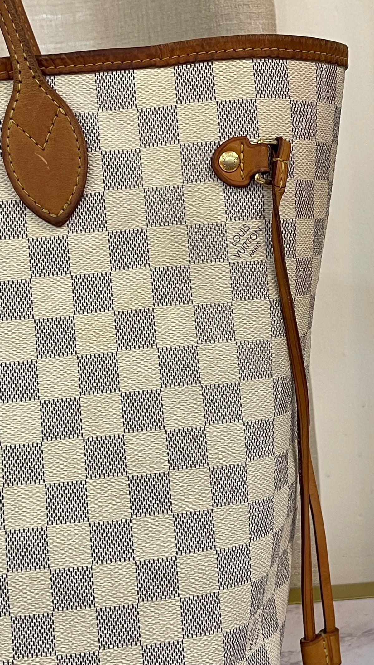 Louis Vuitton Neverfull MM Damier Azur PRE OWNED