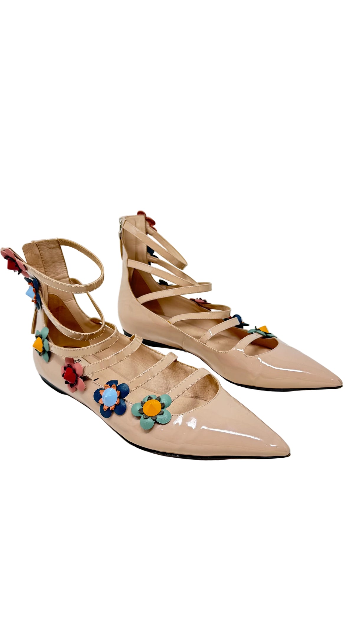 Fendi PRE OWNED Flats Flowers