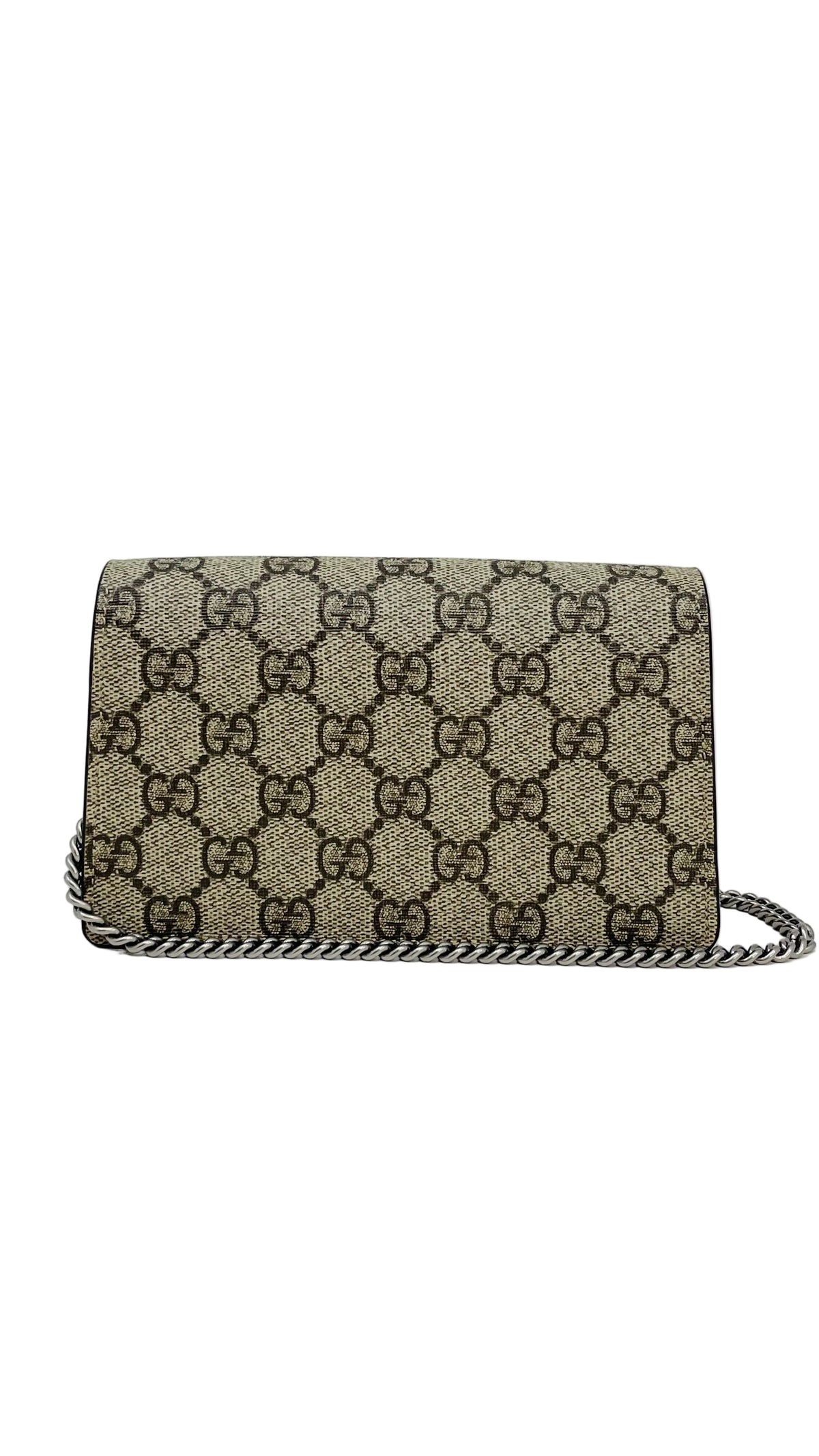 Gucci PRE OWNED Dionysus Mini Chain Bag GG Supreme