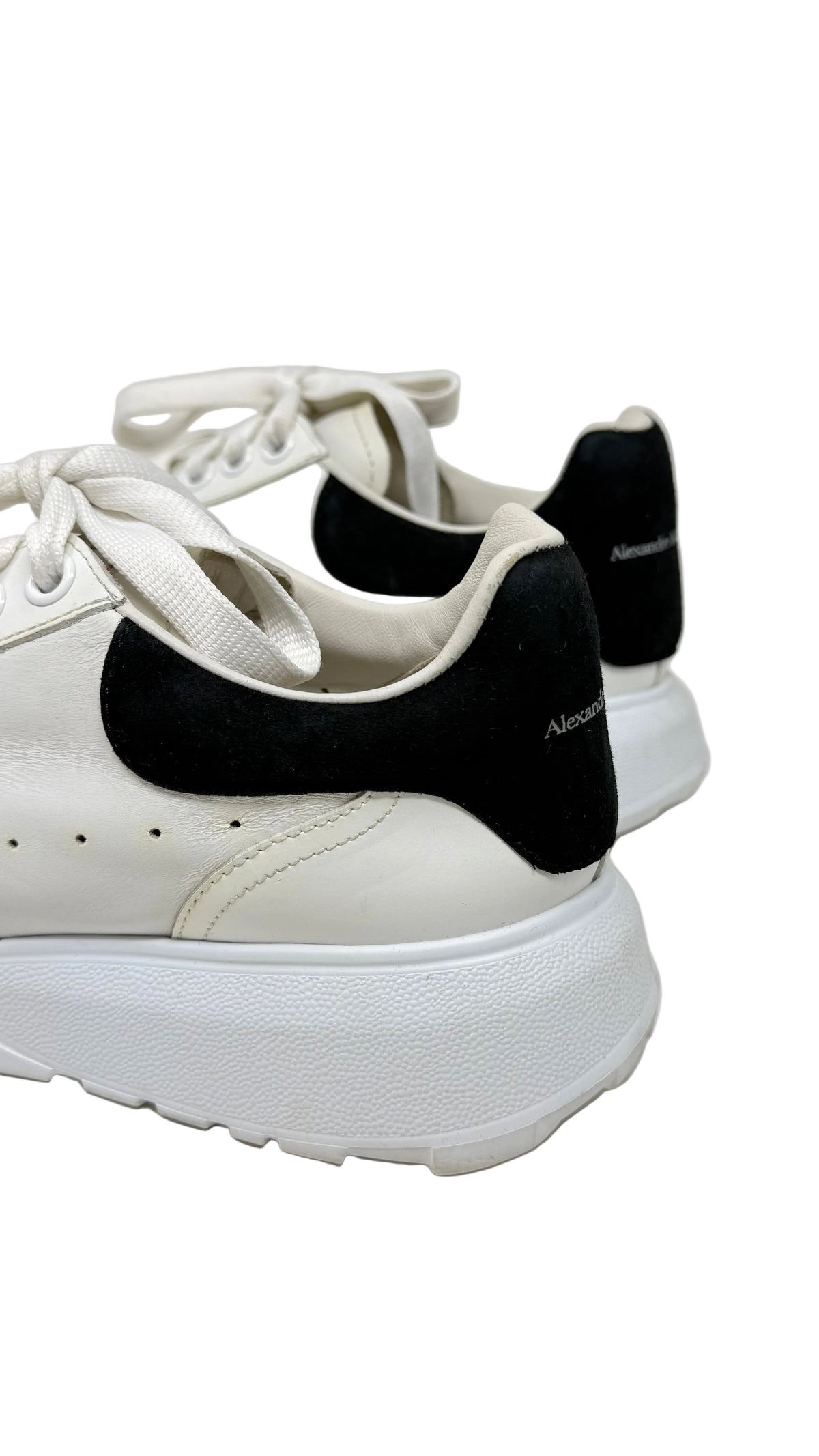 Alexander McQueen PRE OWNED Leather ColorBlock Pattern Athletic Sneaker