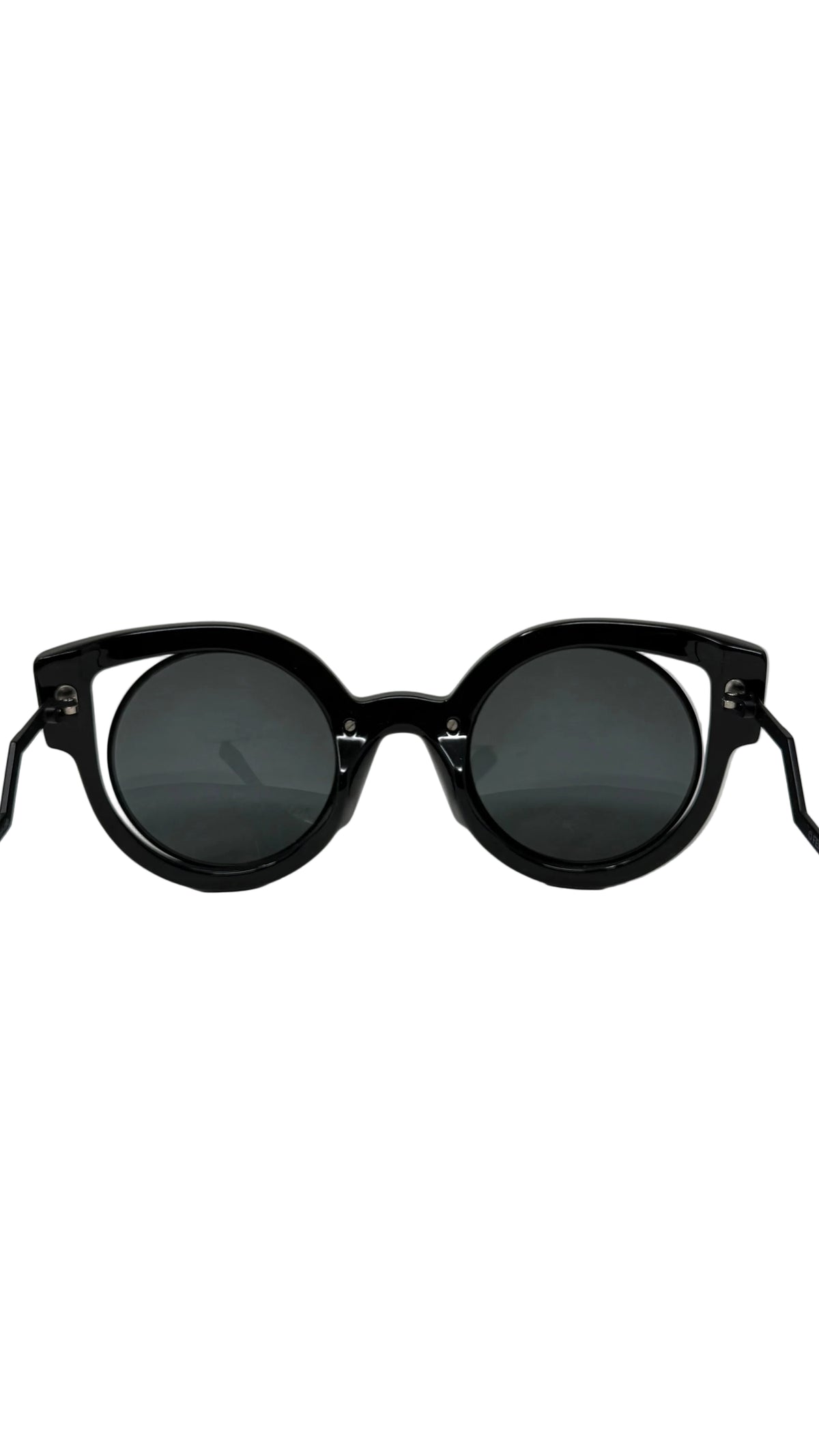 Fendi Sunglasses PRE OWNED Acetate/Metal Cutout Oversized FF 0137/S