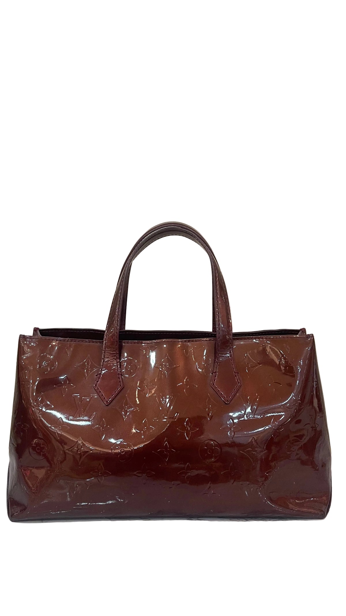 Louis Vuitton PRE OWNED Vernis Wilshire MM Amarant Tote