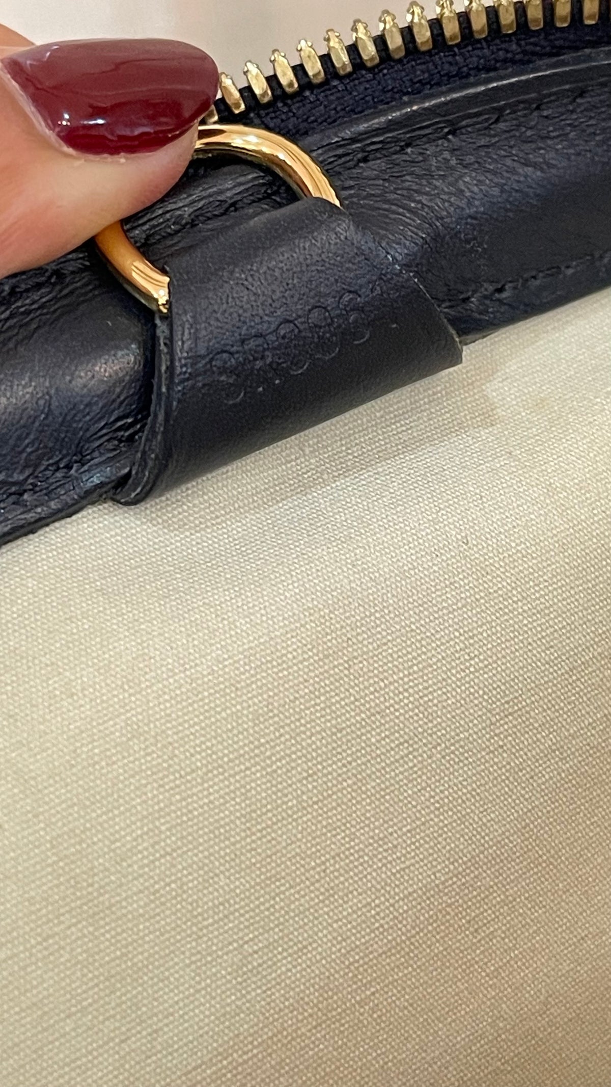 Louis Vuitton PRE OWNED Mini Lin Croisette Marine PM