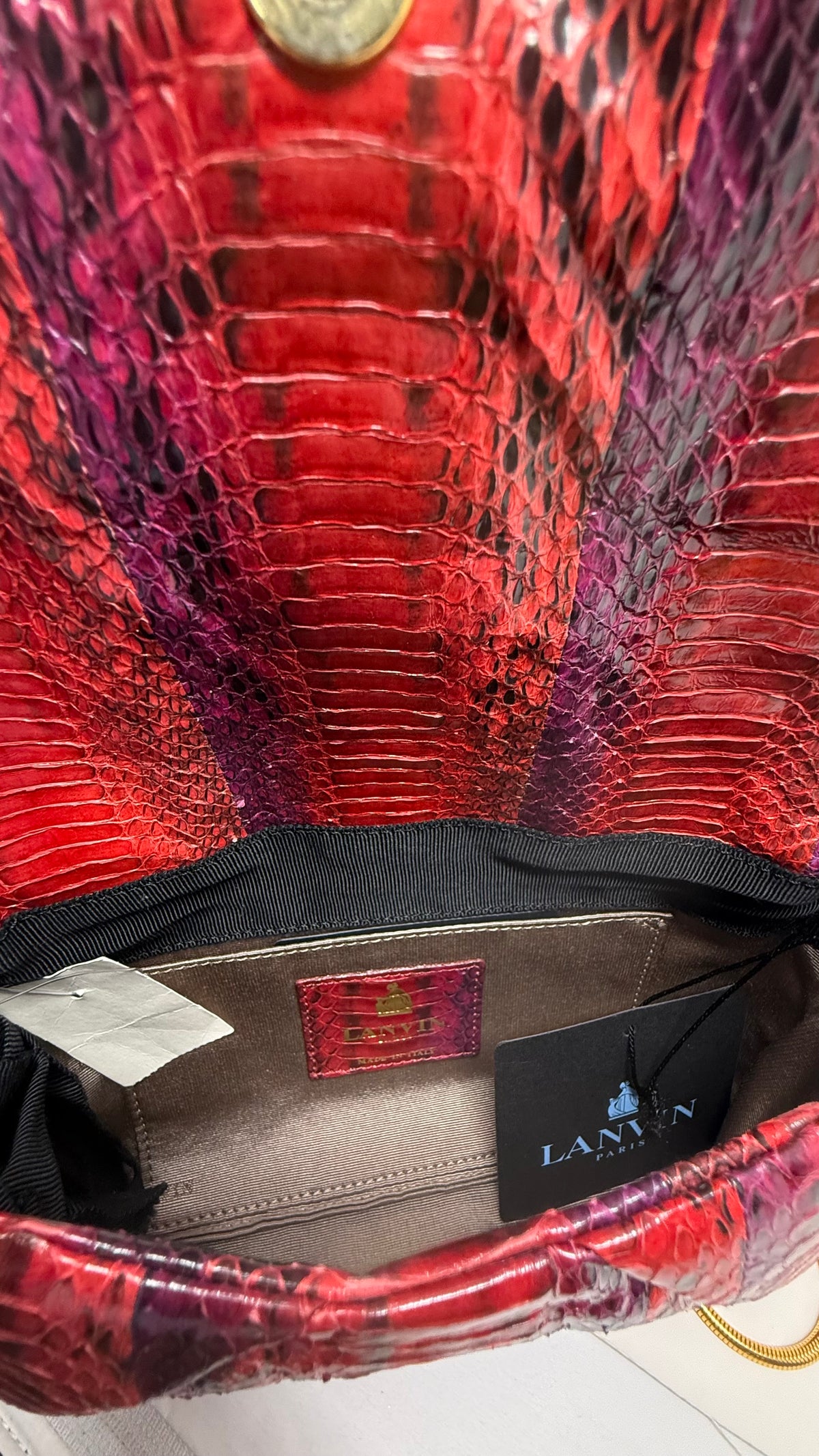 Lanvin PRE OWNED Python Bag