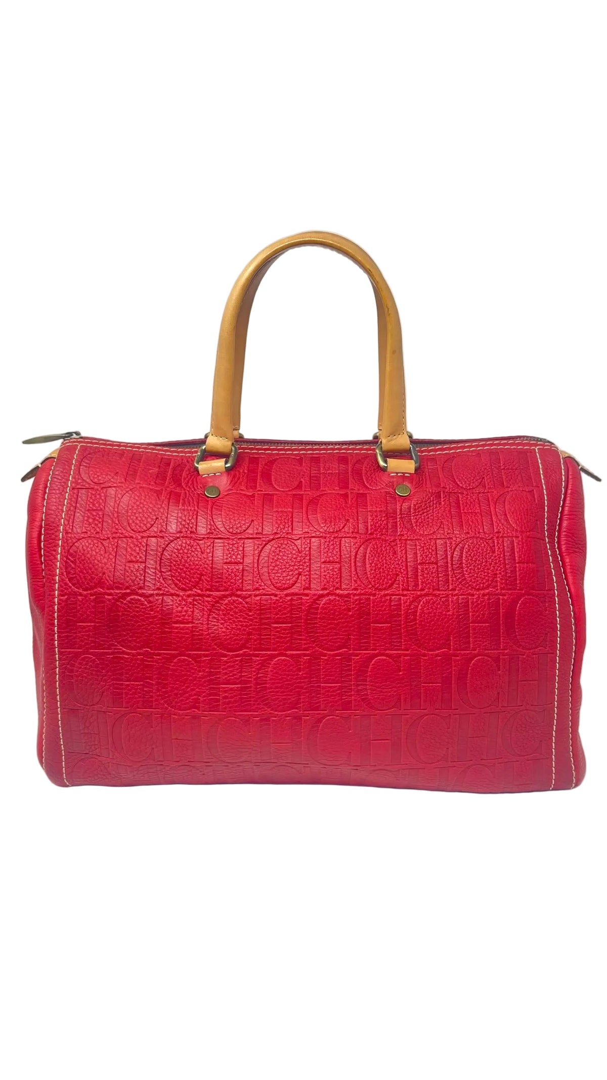 Carolina Herrera PREOWNED Andy Bag Red