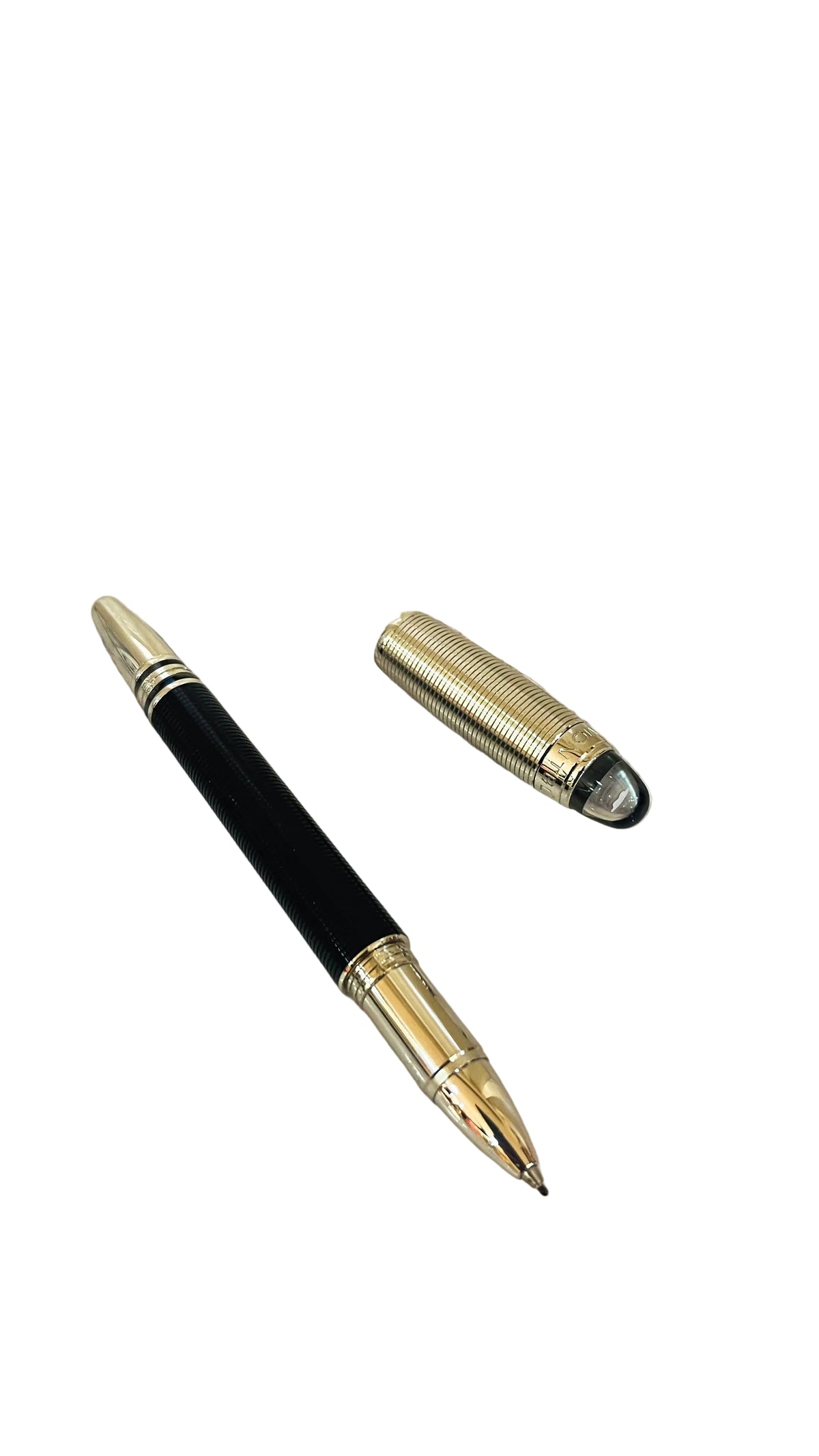Mont Blanc StarWalker The Doué Rollerball Pen PRE OWNED Platinum-Plated Black Resin