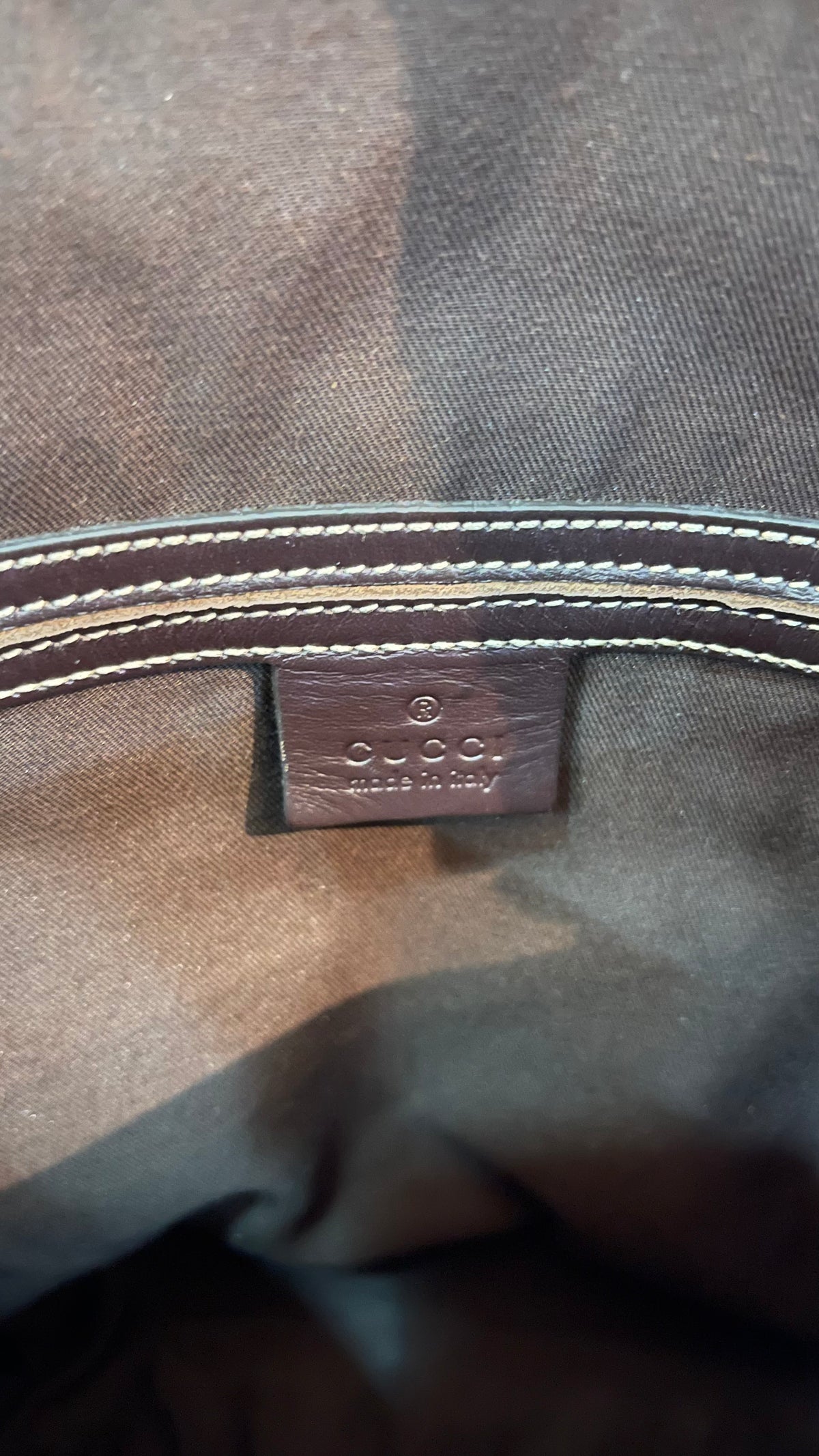 Gucci PRE OWNED GG Supreme Messenger Crossbody Bag