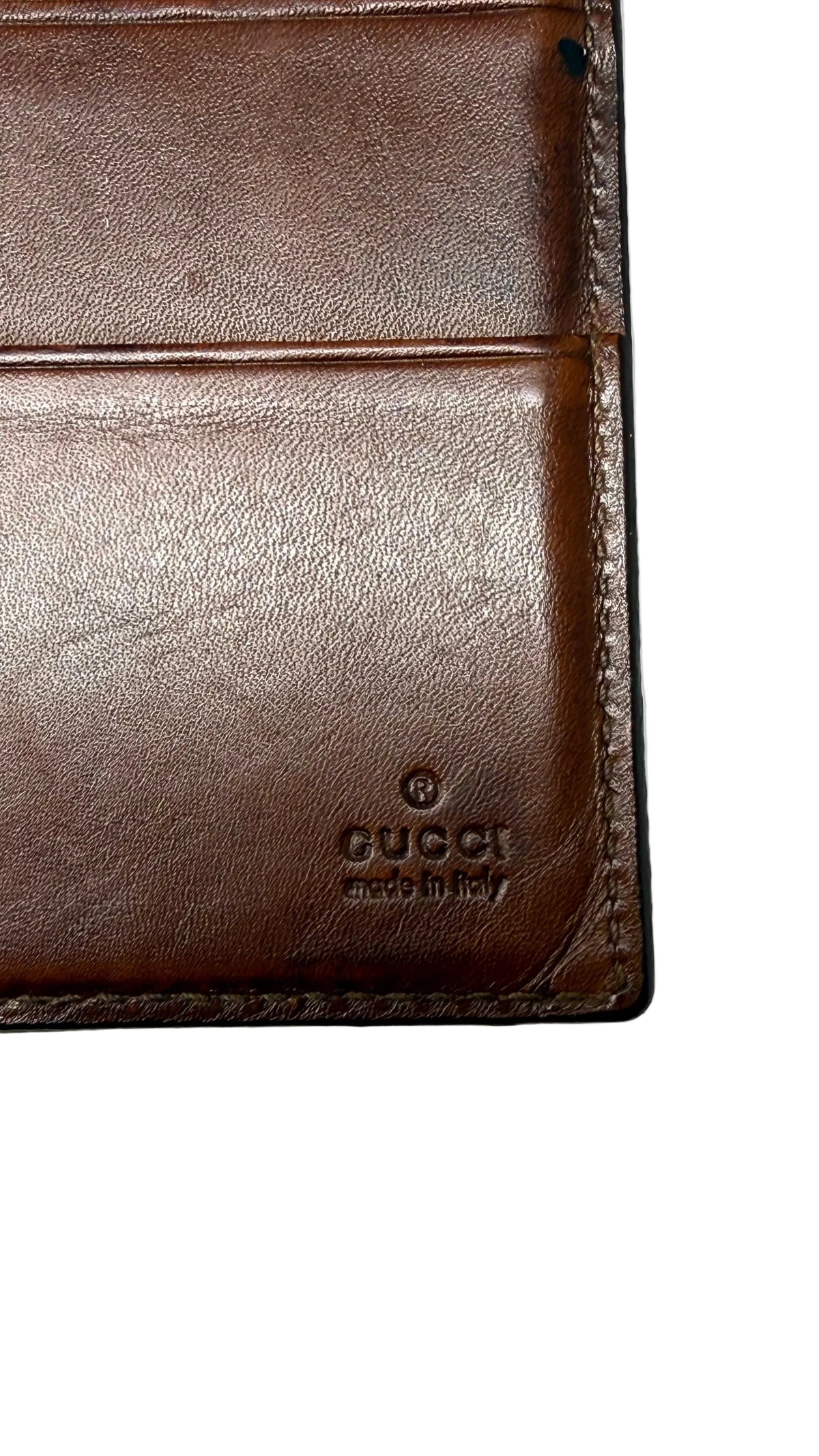 Gucci PRE OWNED Guccissima Leather Bifold Wallet