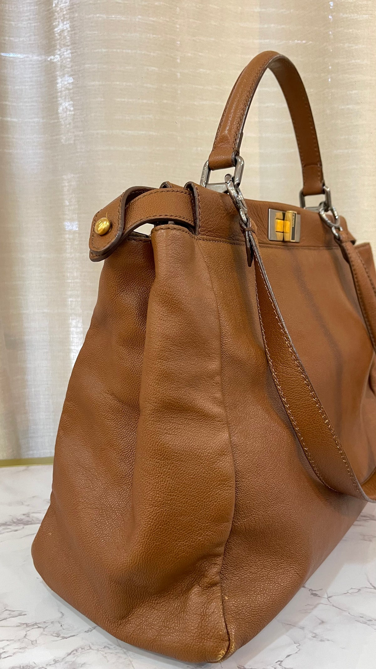 Fendi Peekaboo Large Pre-Owned – Edición Especial Interior Animal Print