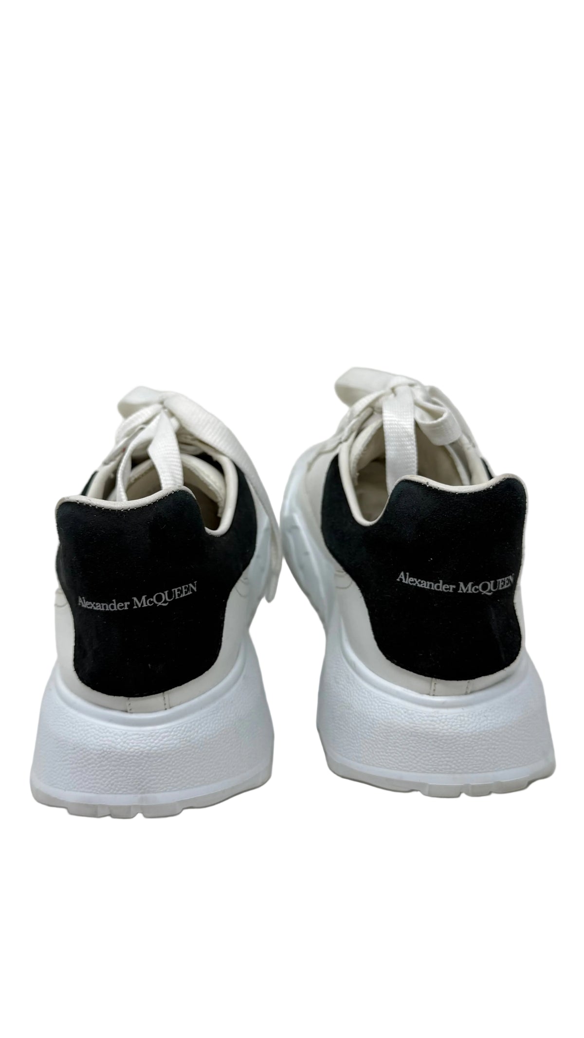 Alexander McQueen PRE OWNED Leather ColorBlock Pattern Athletic Sneaker