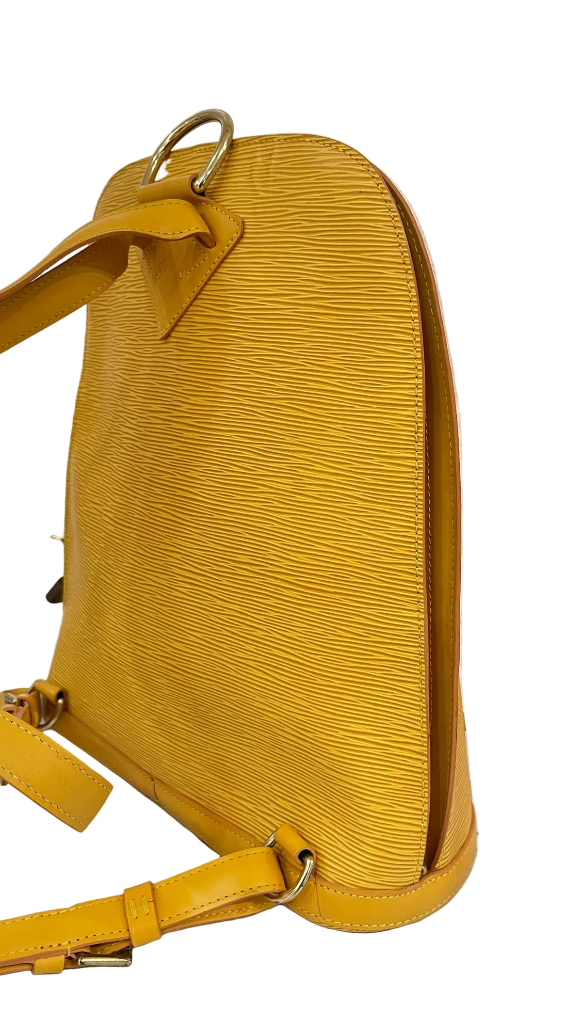 Louis Vuitton Gobelins Backpack PRE OWNED Epi Yellow 1998