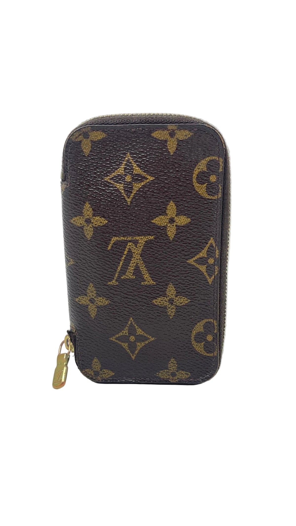 Louis Vuitton PRE OWNED Monogram Canvas Zip Around Multicles 6 Key Holder