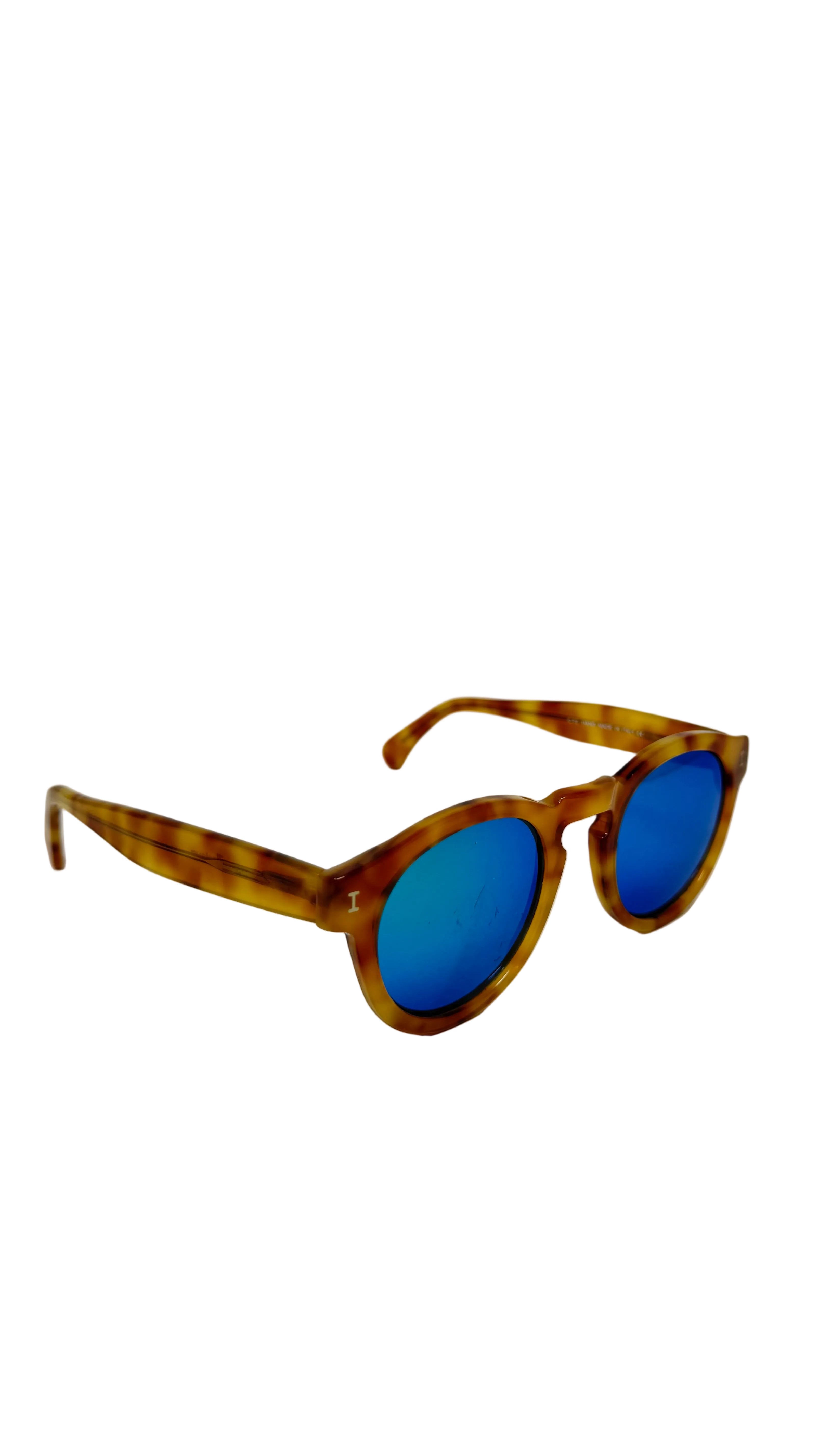 Ilestevan Leopard Round Sunglasses