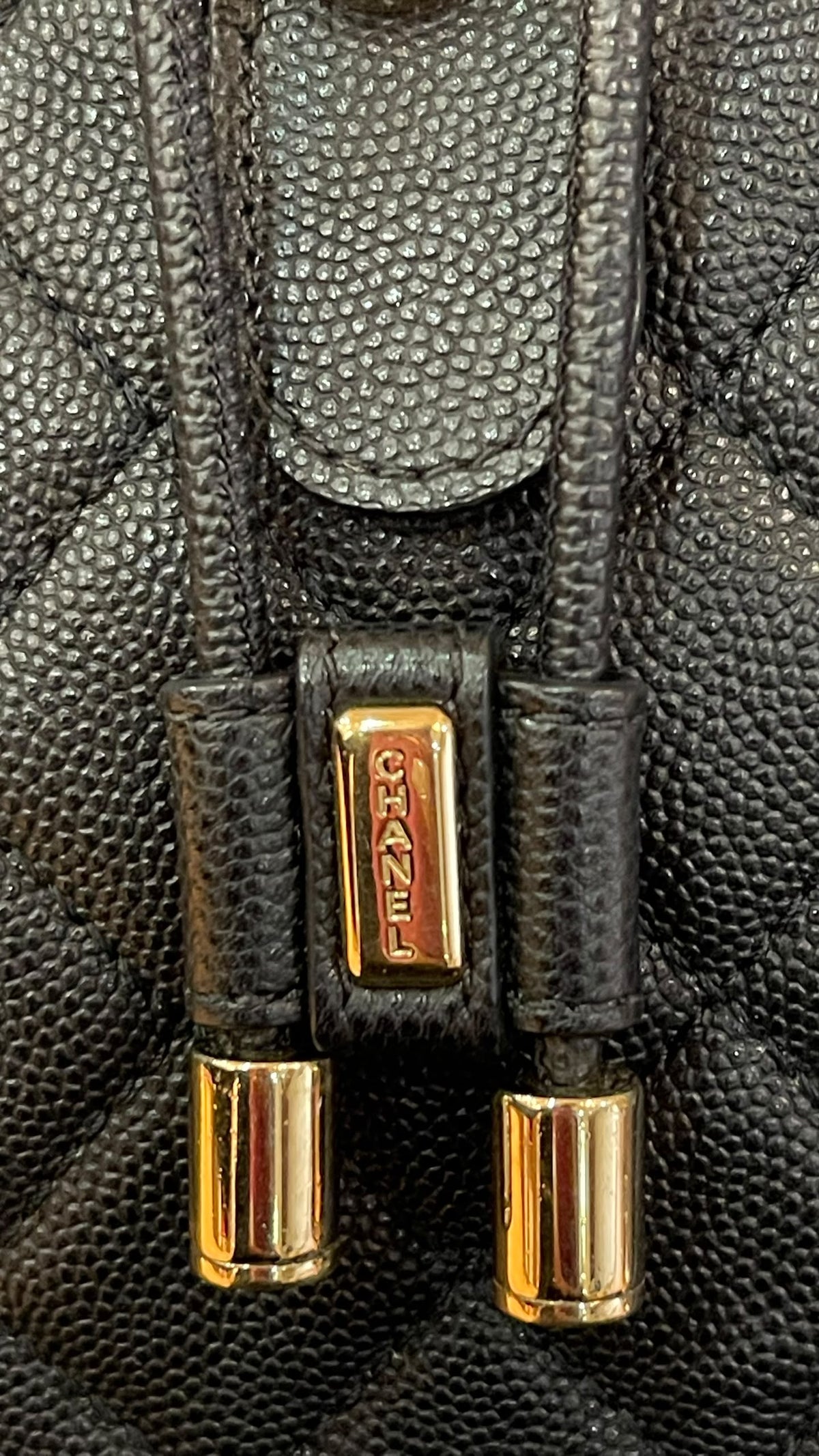 Chanel PRE OWNED Backpack Filigree Caviar