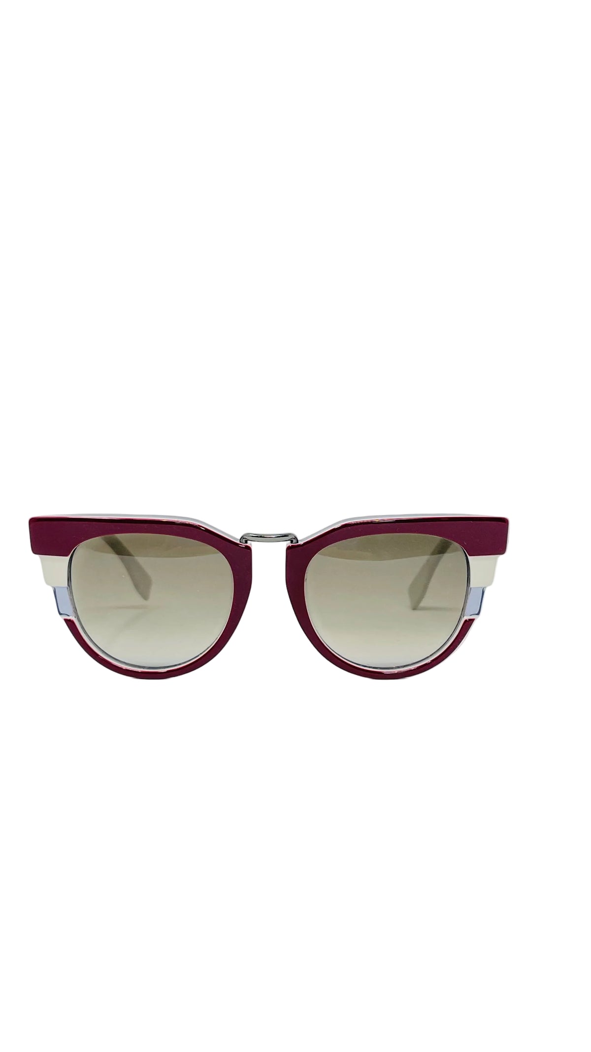 Fendi sunglasses Cat Eye PRE OWNED Burgundy