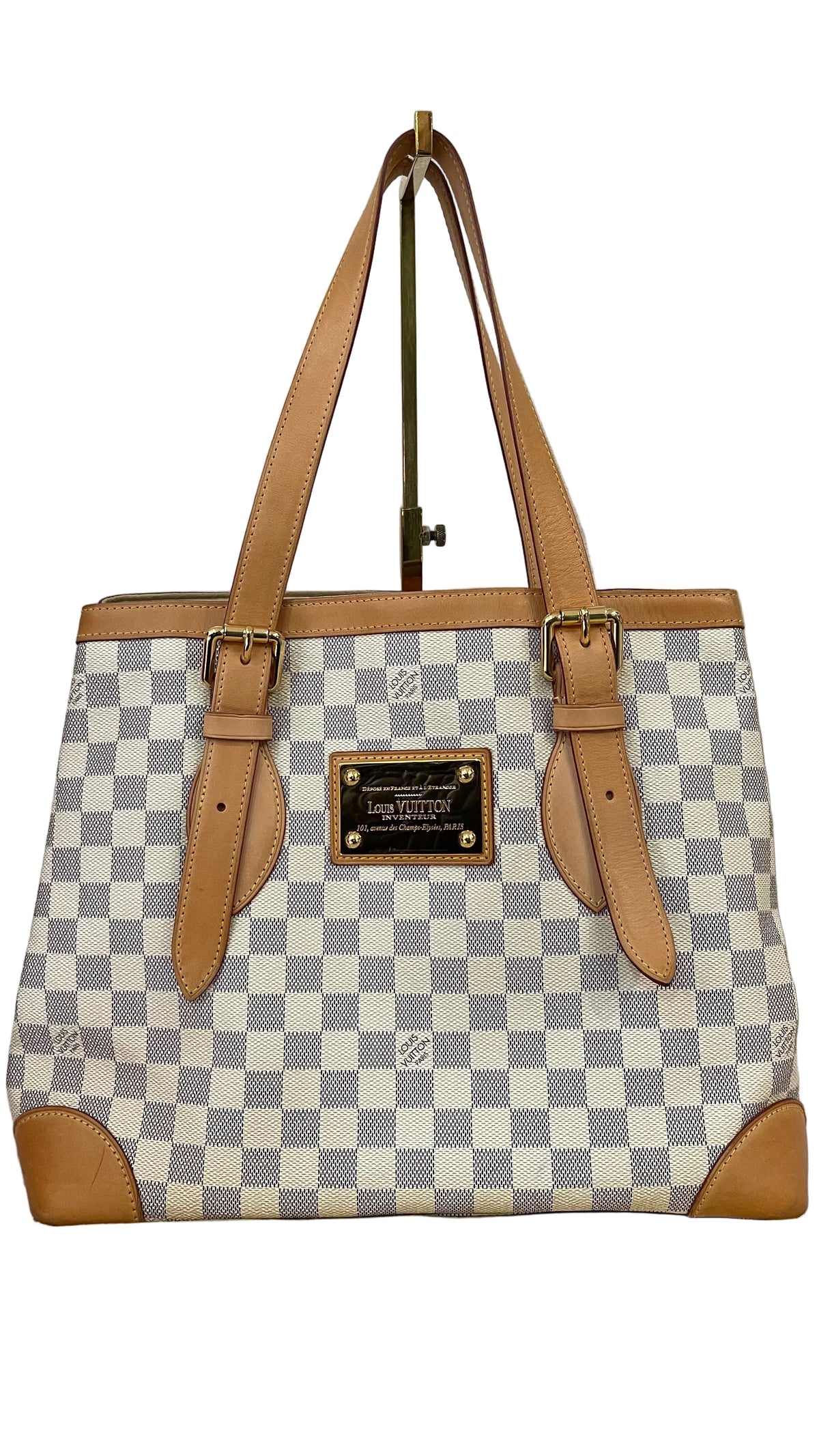 Louis Vuitton PREOWNED  Hampstead GM Damier Azur Canvas