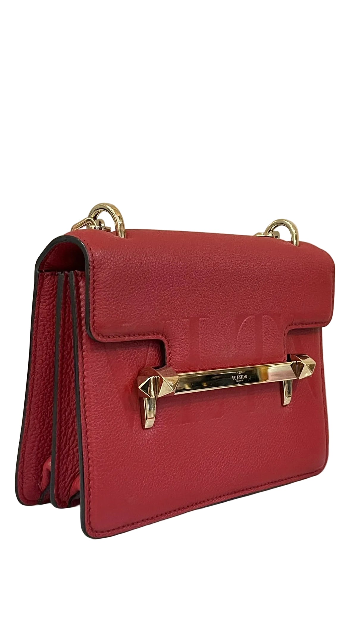 Valentino Garavani VLogo Signature Crossbody | Cuero Rojo | Made in Italy