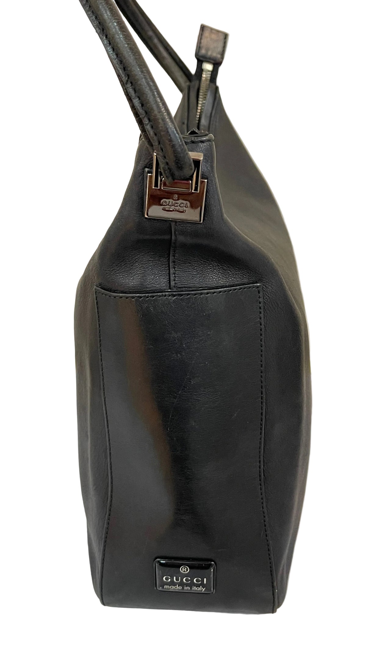 Gucci Hobo Bag Cuero Negro | Pre-Owned