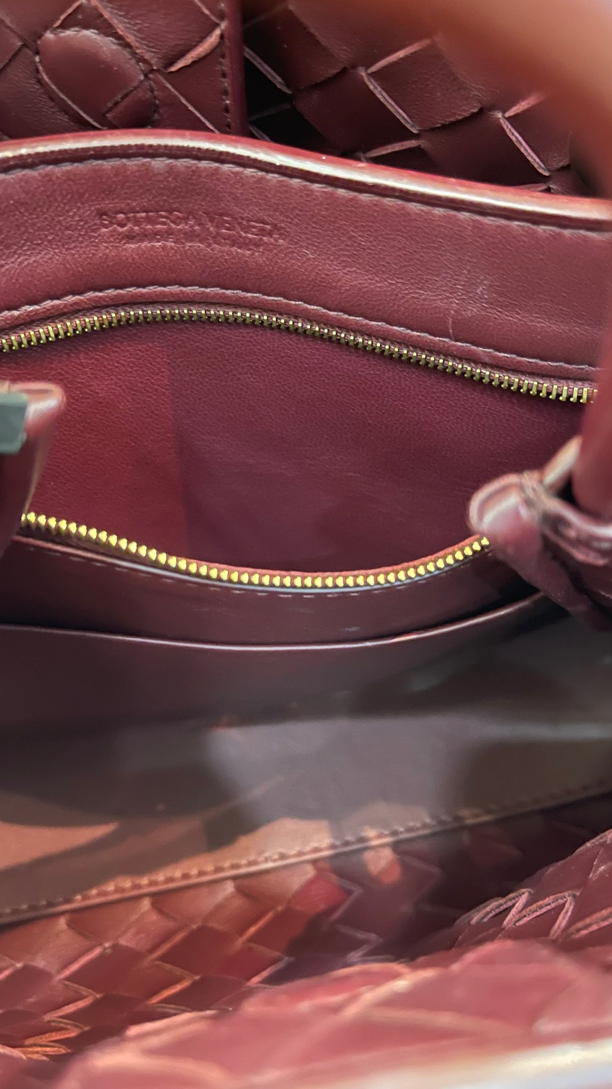 Bottega Veneta PRE OWNED Andiamo Medium Intrecciato Bag Barolo