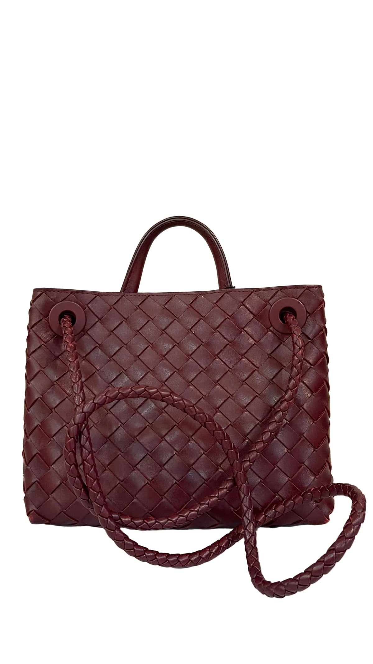 Bottega Veneta PRE OWNED Andiamo Medium Intrecciato Bag Barolo