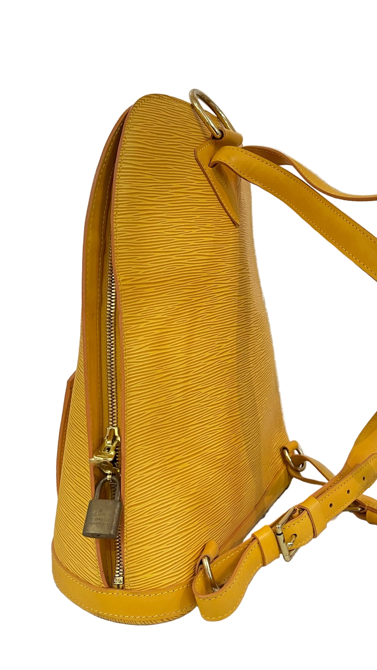 Louis Vuitton Gobelins Backpack PRE OWNED Epi Yellow 1998