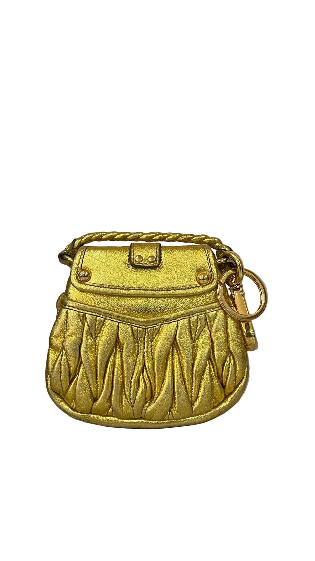 Miu Miu PRE OWNED Matelassé Mini Coffer Bag