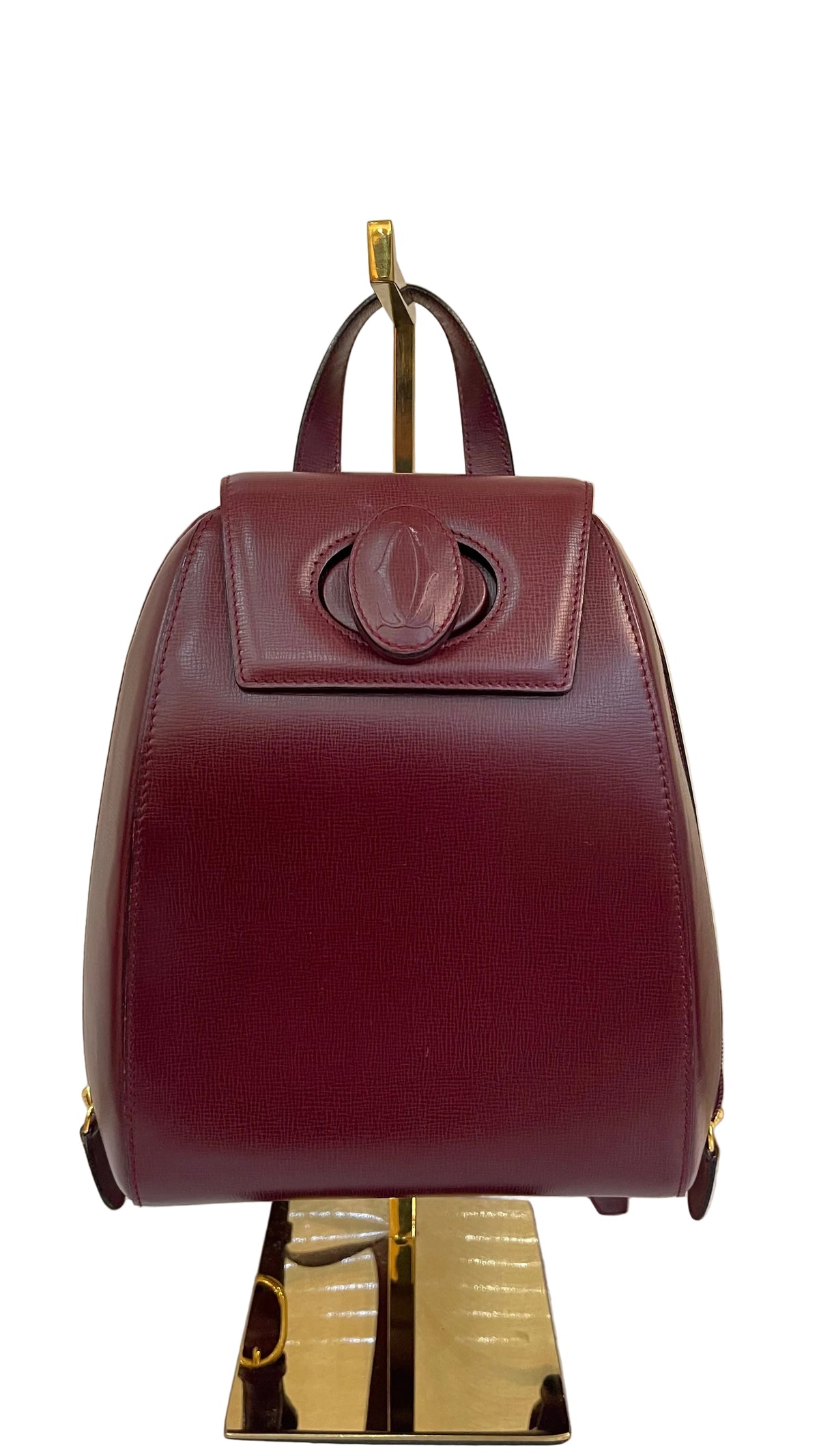 Cartier Must de Cartier  PRE OWNED Mini Backpack – Vintage Burgundy
