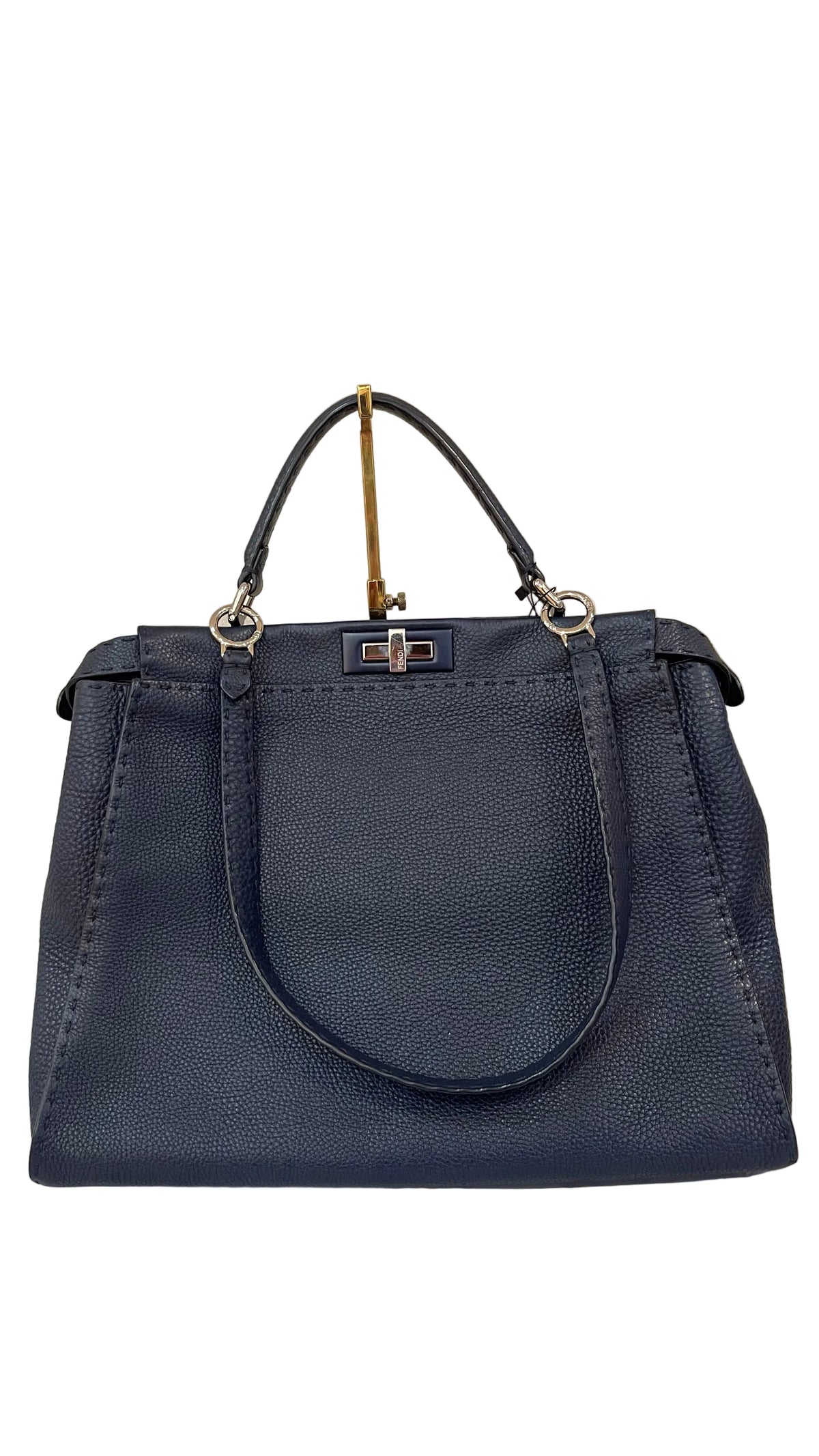 Fendi Peekaboo Medium Blue Selleria – Pre-Owned