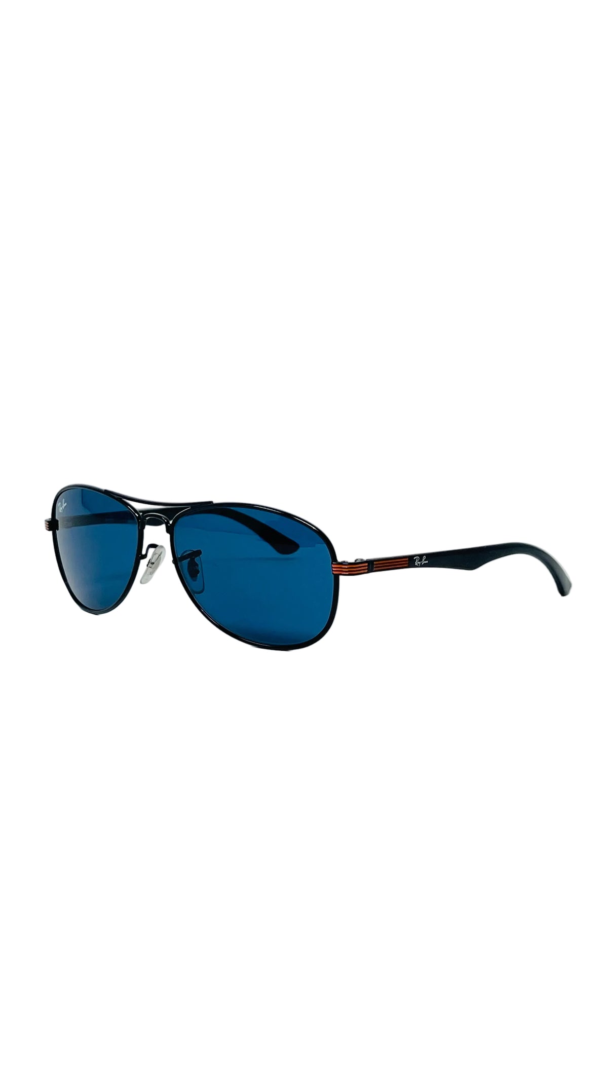 Ray-Ban Aviator Blue Mirror Black PRE OWNED