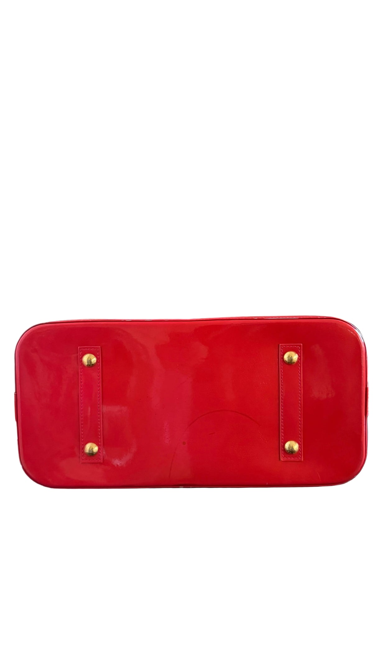 Louis Vuitton PRE OWNED Alma GM | Monogram Vernis Rouge