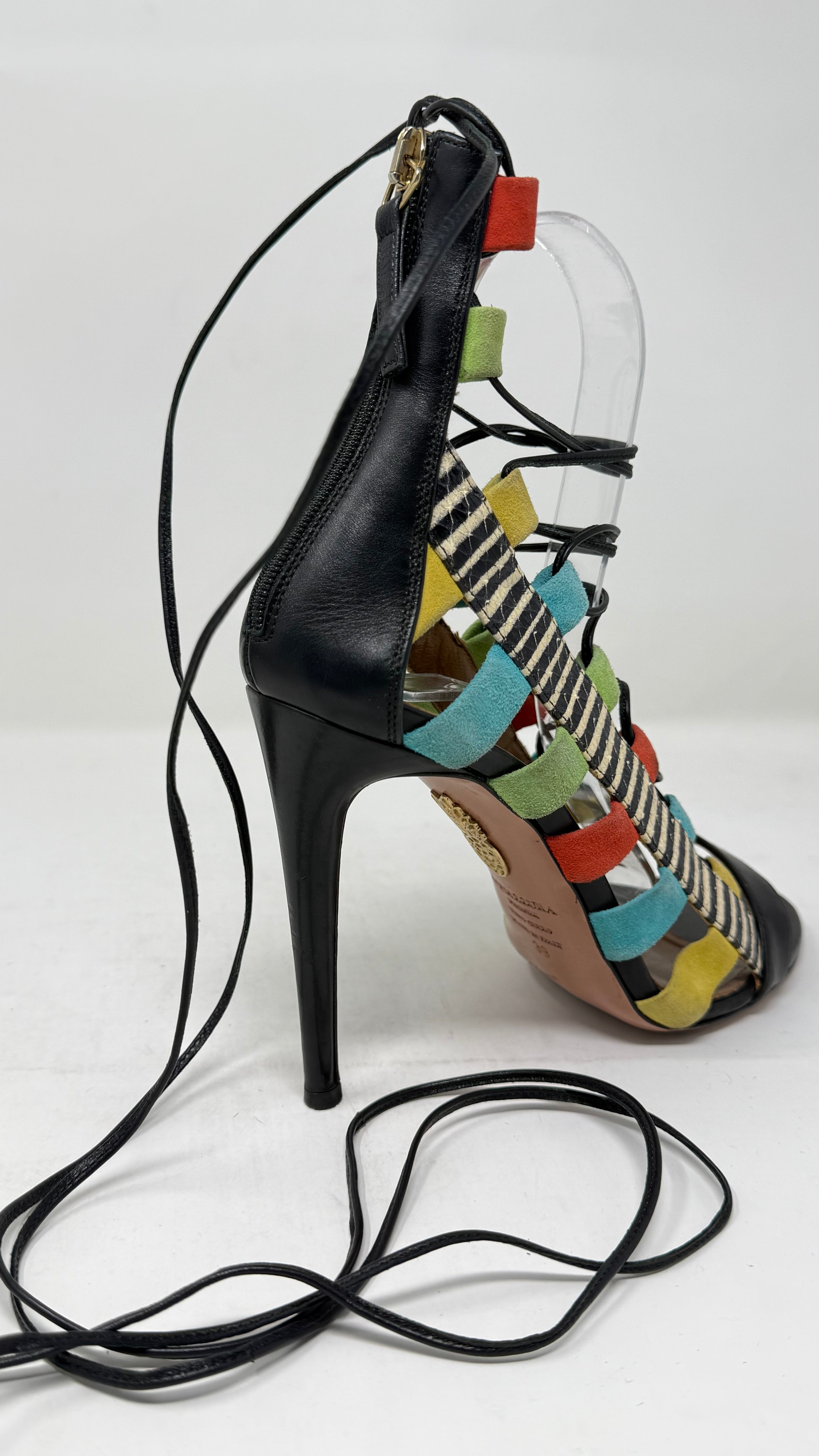 Aquazzura tacones multicolor