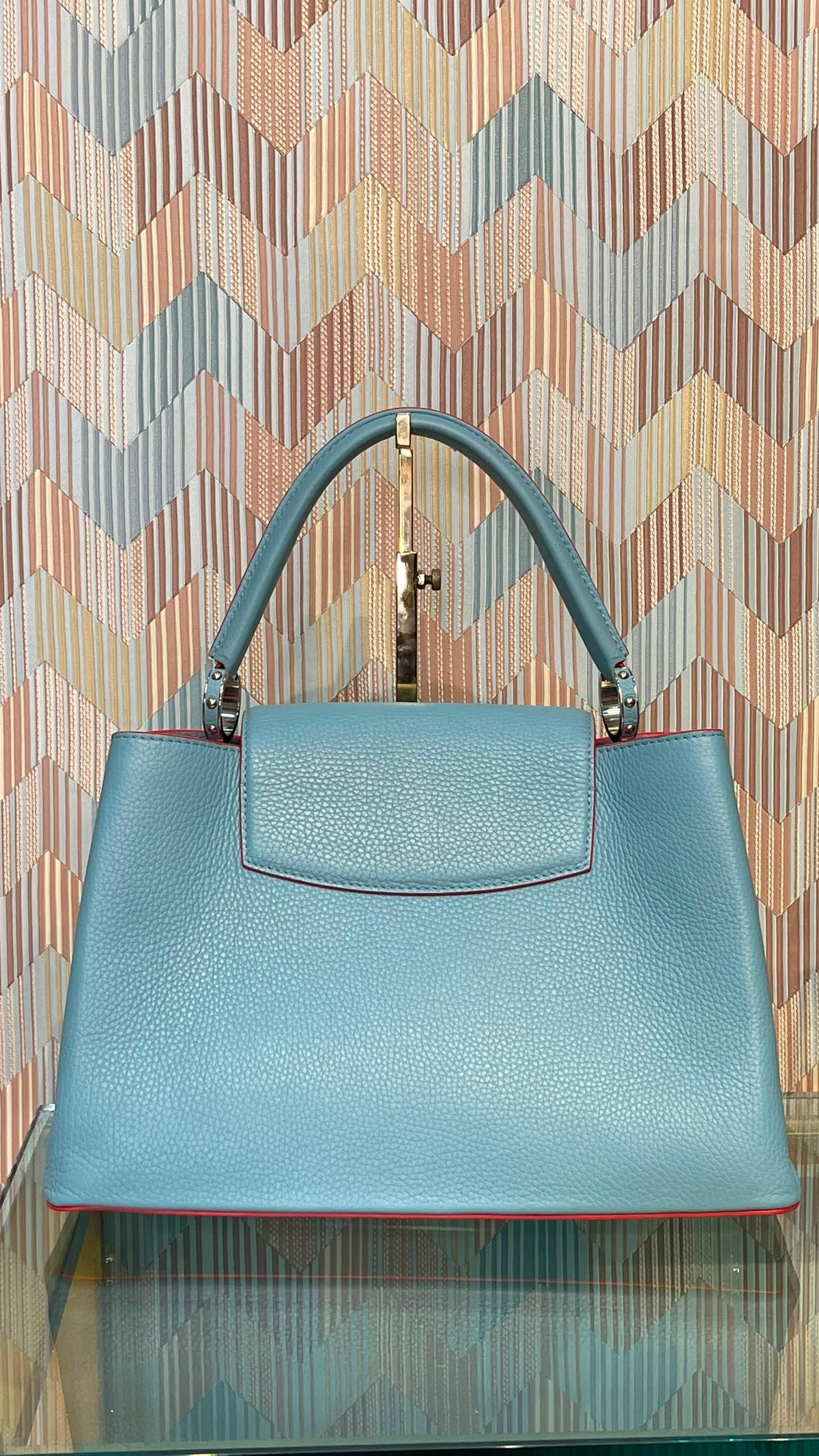 Louis Vuitton Pre Owned Capucine Light Blue MM