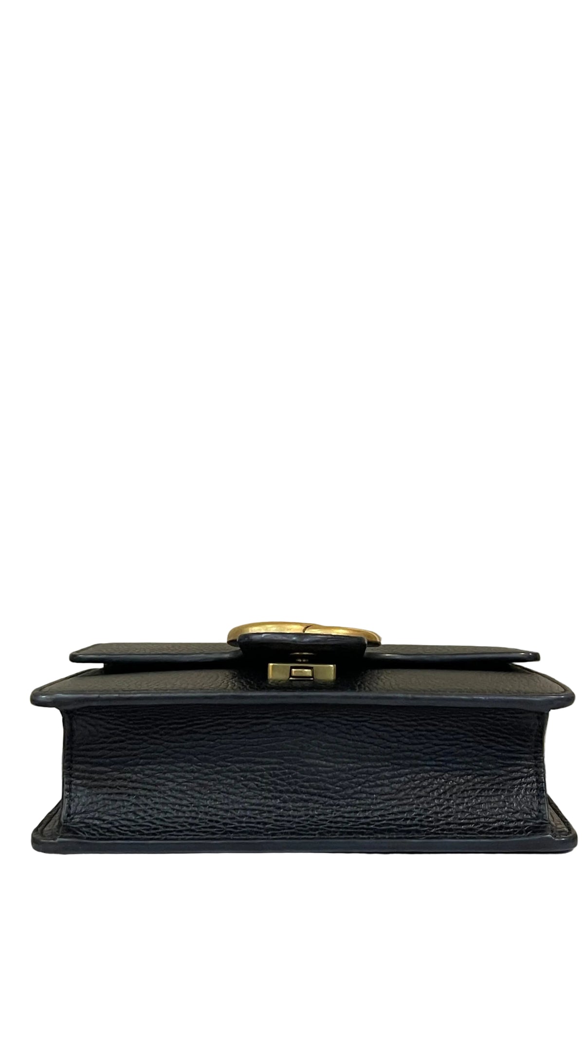 Gucci PRE OWNED GG Marmont Chain Leather Small Shoulder Bag