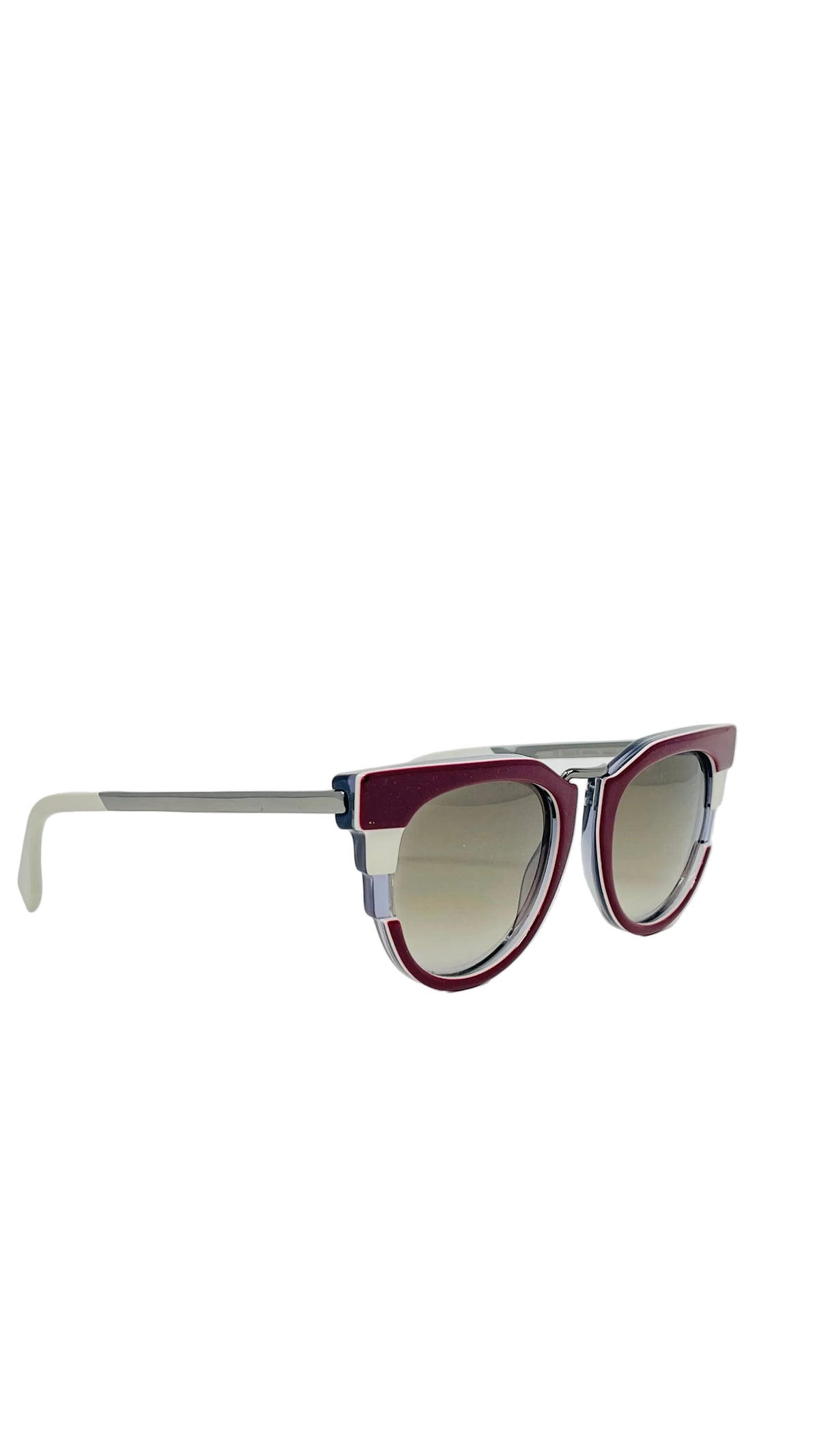 Fendi sunglasses Cat Eye PRE OWNED Burgundy