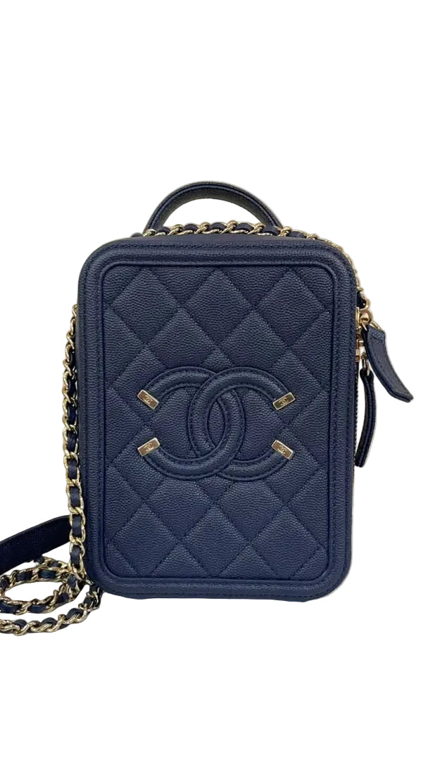 Chanel PRE OWNED Vanity Caviar Bag