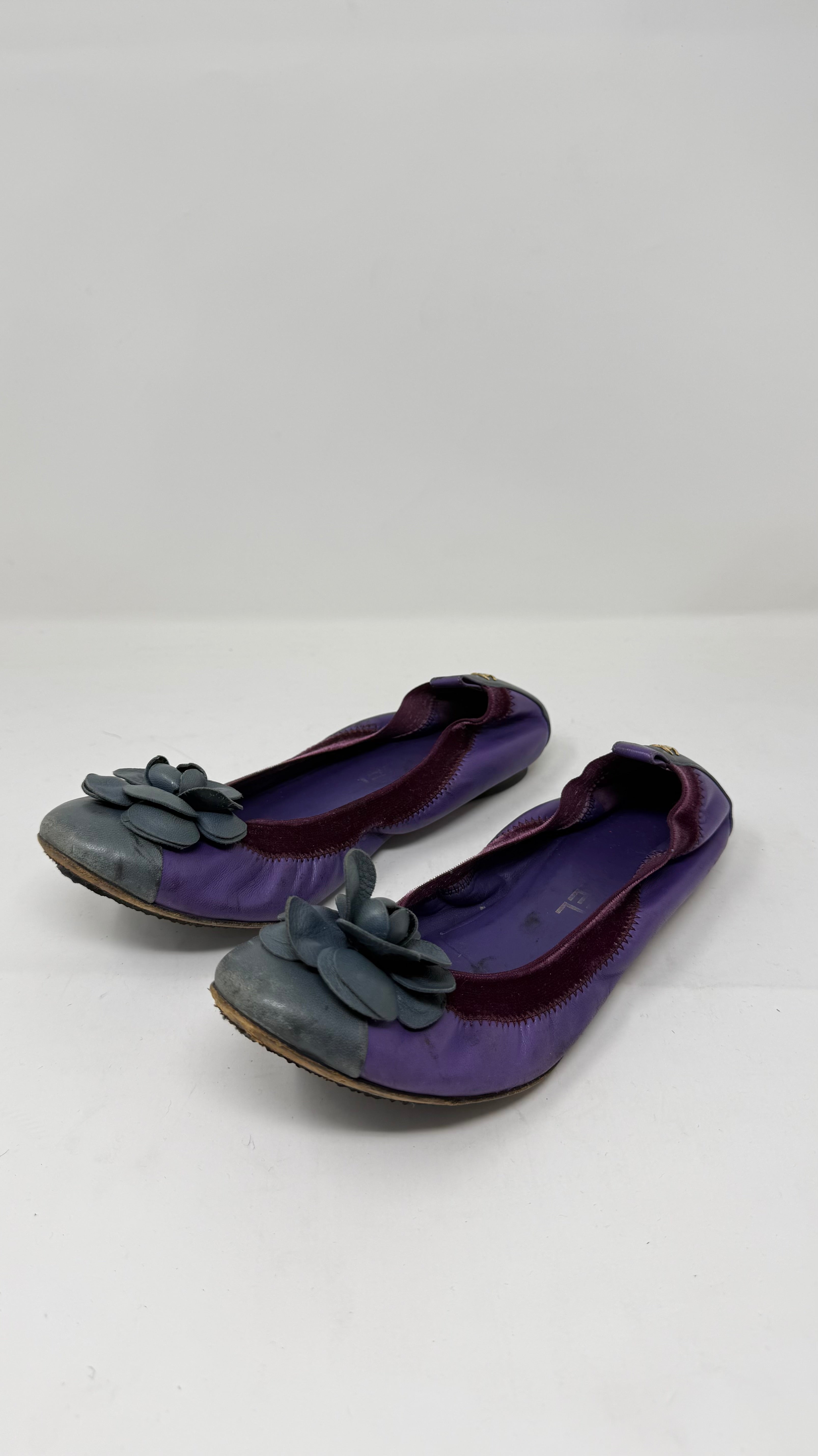 Chanel Flats Moradas