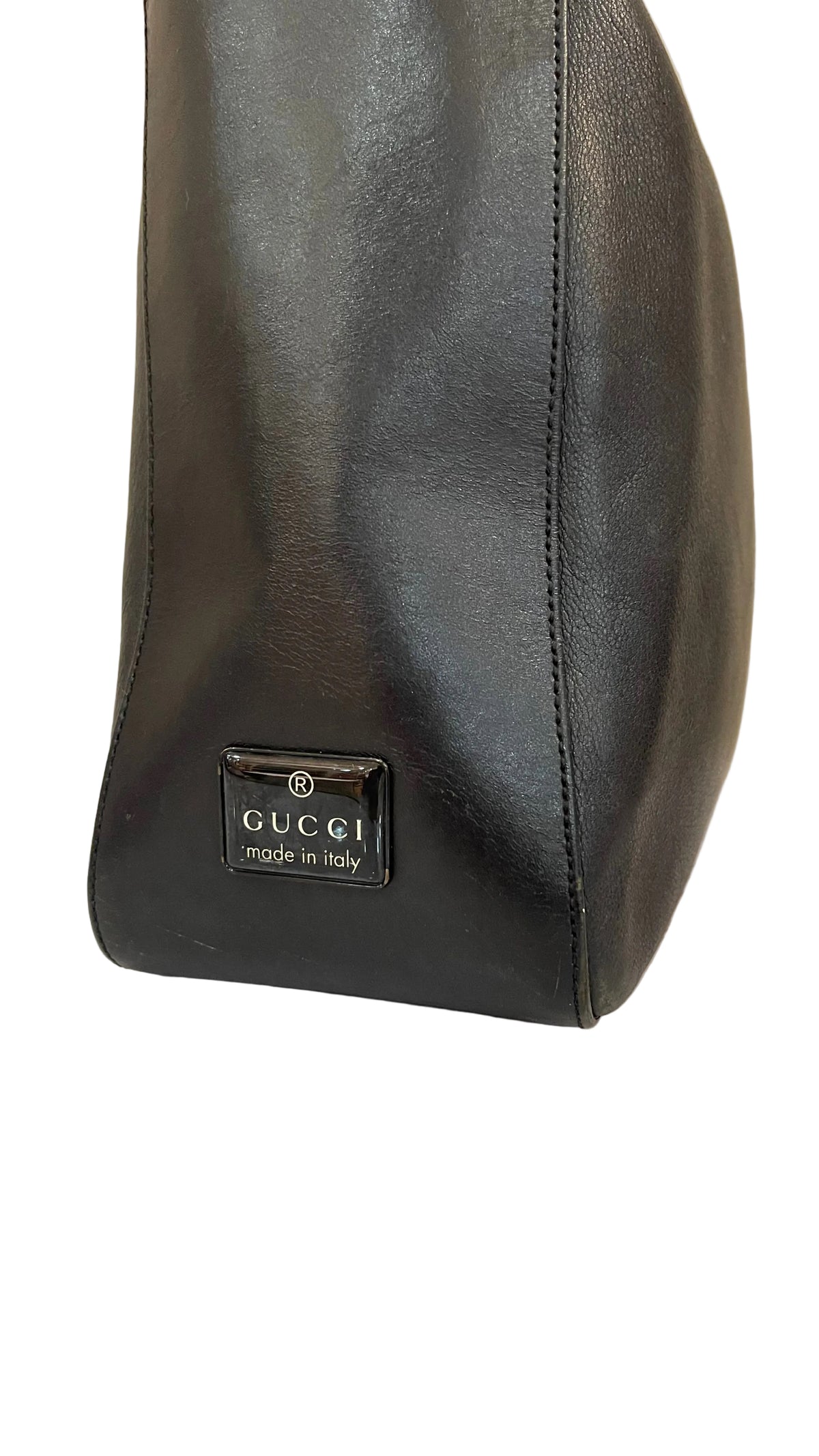 Gucci Hobo Bag Cuero Negro | Pre-Owned