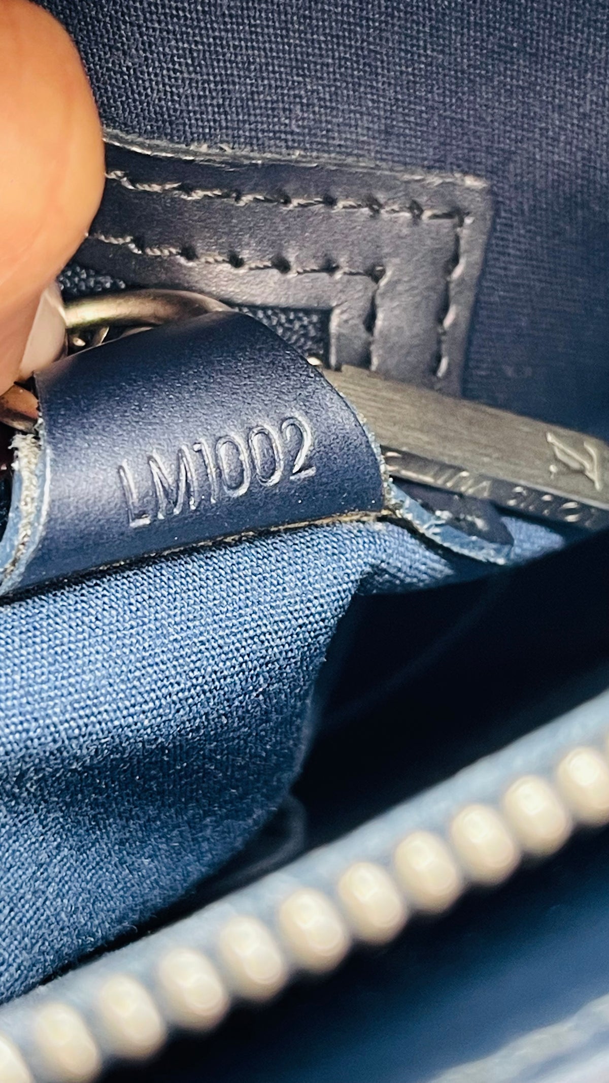 Louis Vuitton Gray/Blue Matte Stockton Tote Bag año 2002